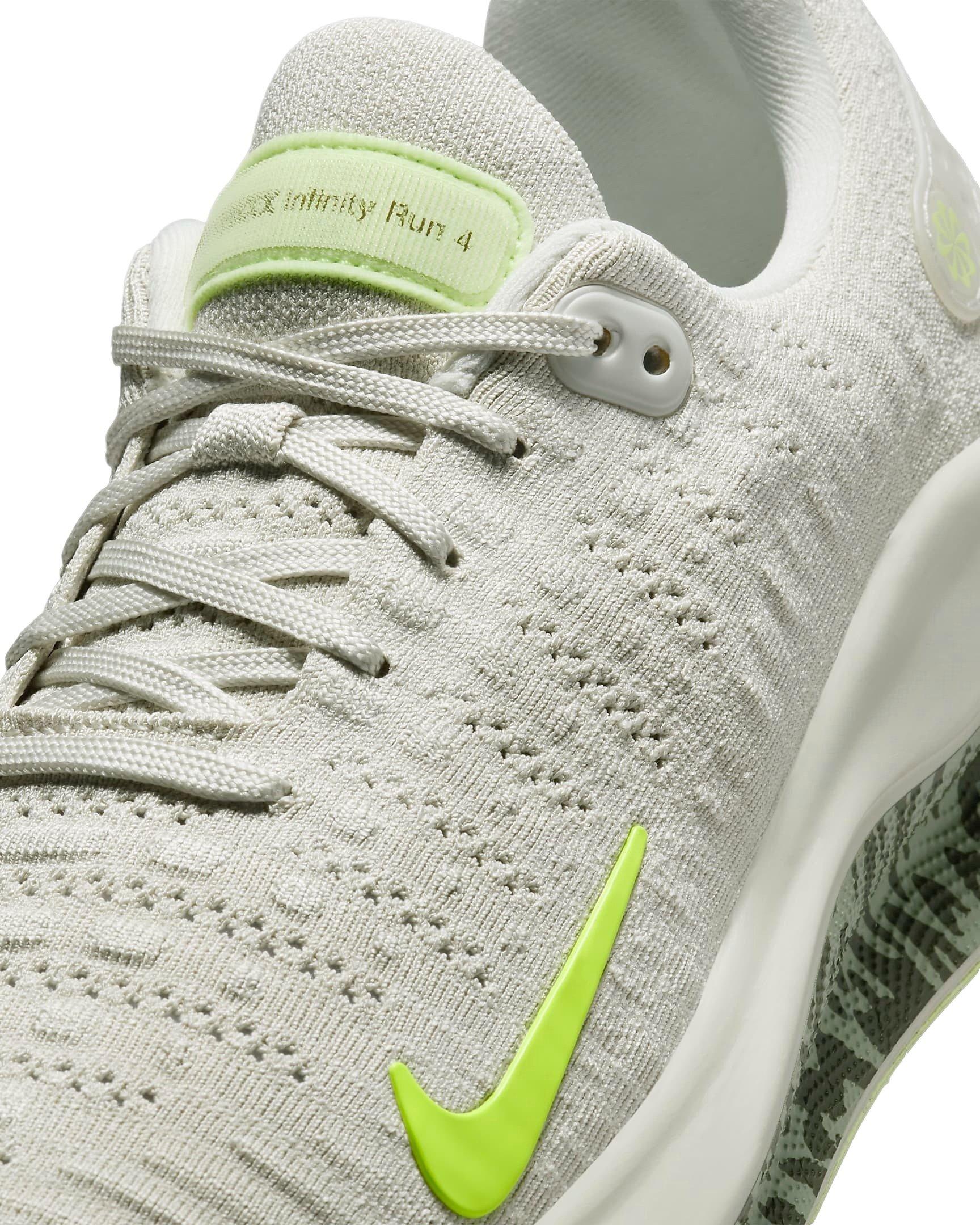 Nike InfinityRN 4 Premium "Light Bone/Barely Volt/Cargo Khaki/Volt" Women's Running Shoe - LT BONE/VOLT/KHAKI/VOLT Thumbnail View 7