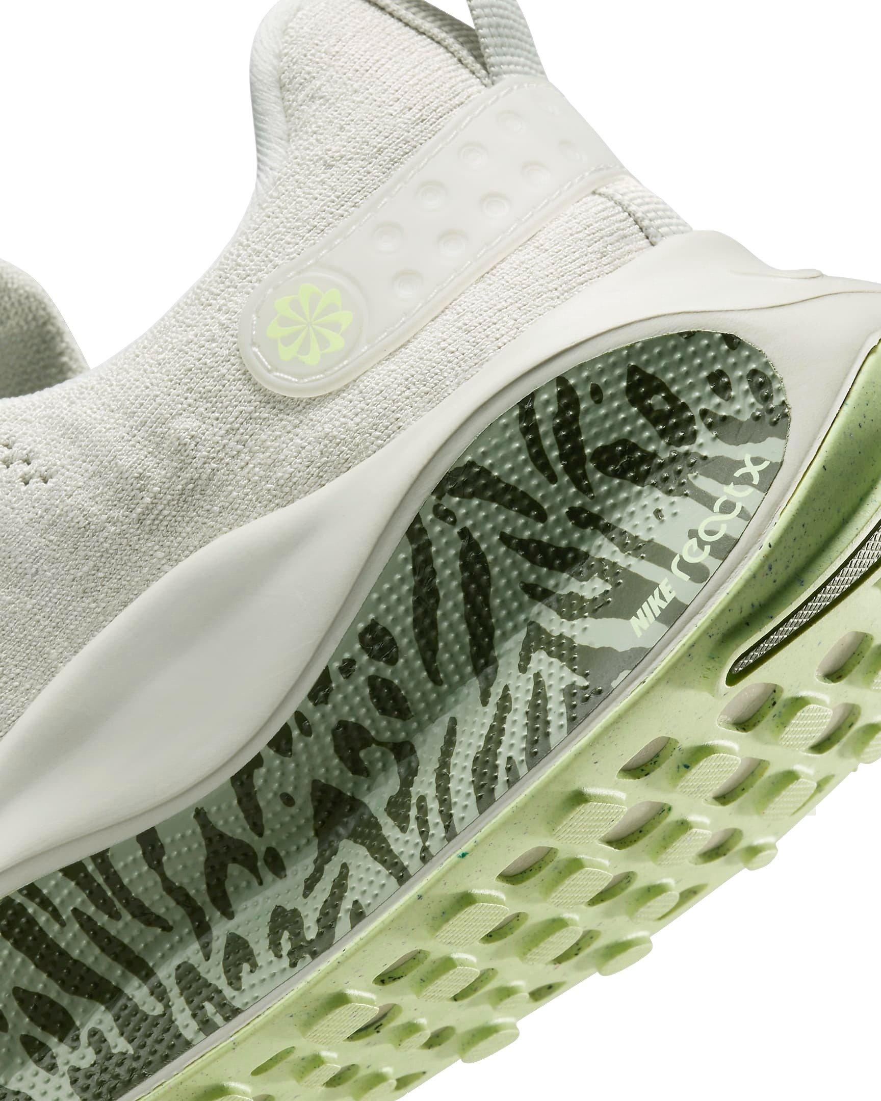 Nike InfinityRN 4 Premium "Light Bone/Barely Volt/Cargo Khaki/Volt" Women's Running Shoe - LT BONE/VOLT/KHAKI/VOLT Thumbnail View 8