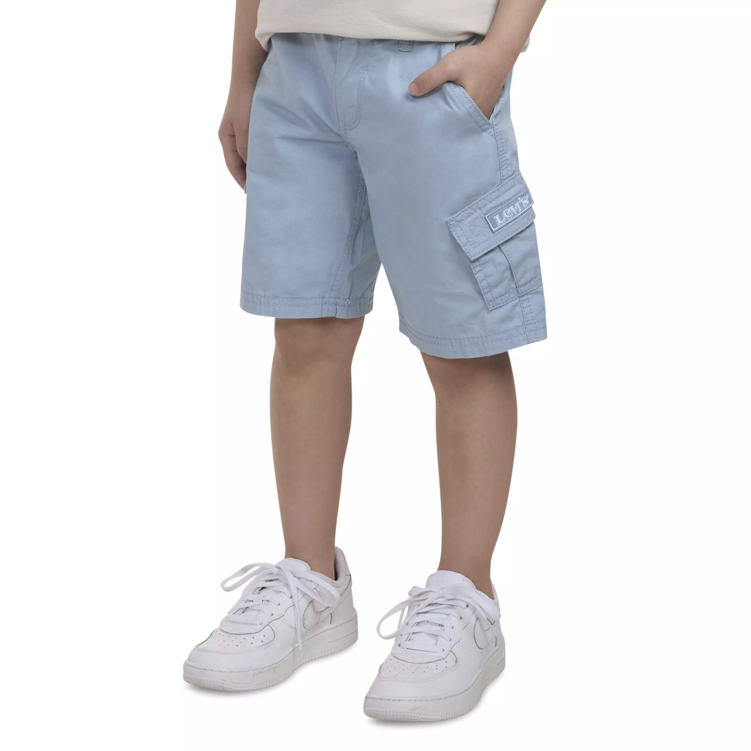 Levi's Red Tab Relaxed Little Boys' Cargo Shorts - Lt Blue - LT BLUE