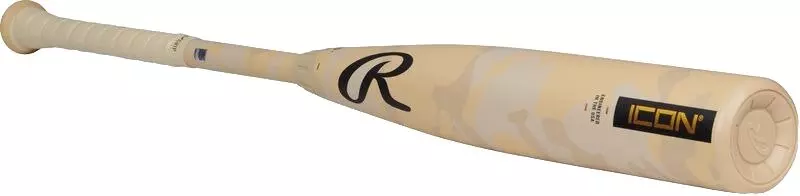 Rawlings Icon BBCOR Baseball Bat (-3) 2025 - TAN