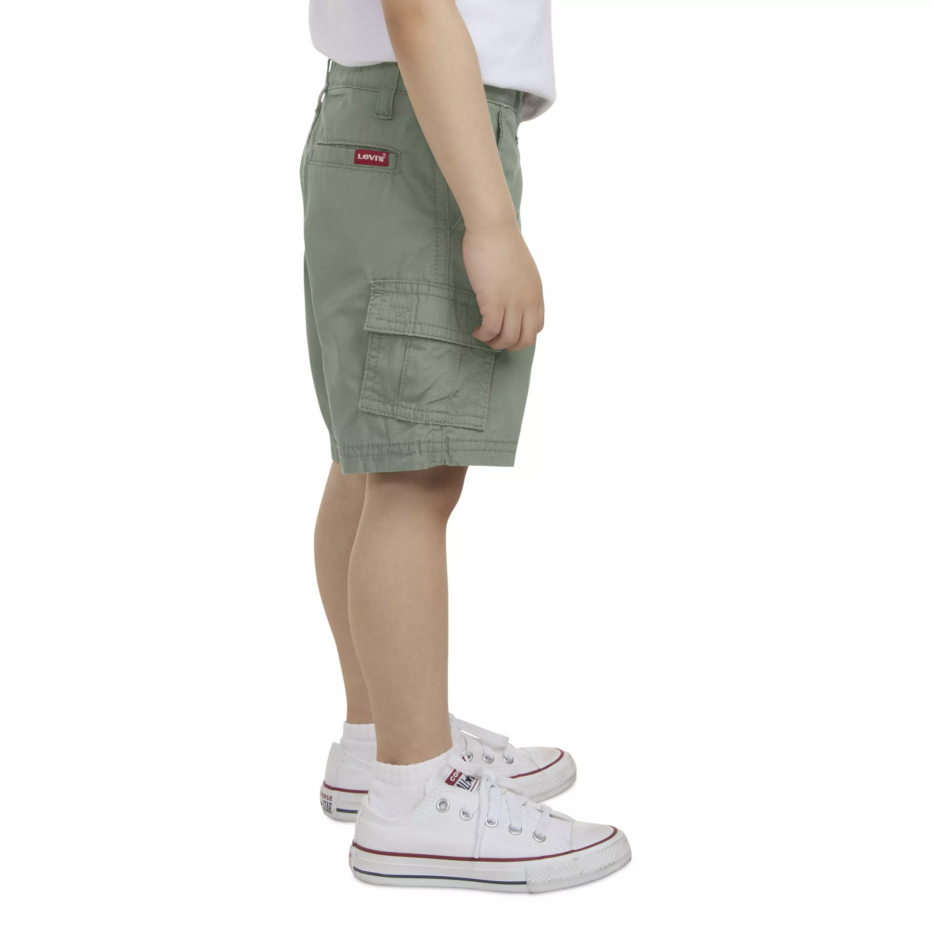 Levi's Red Tab Relaxed Toddler Boys' Green Cargo Shorts - GREEN