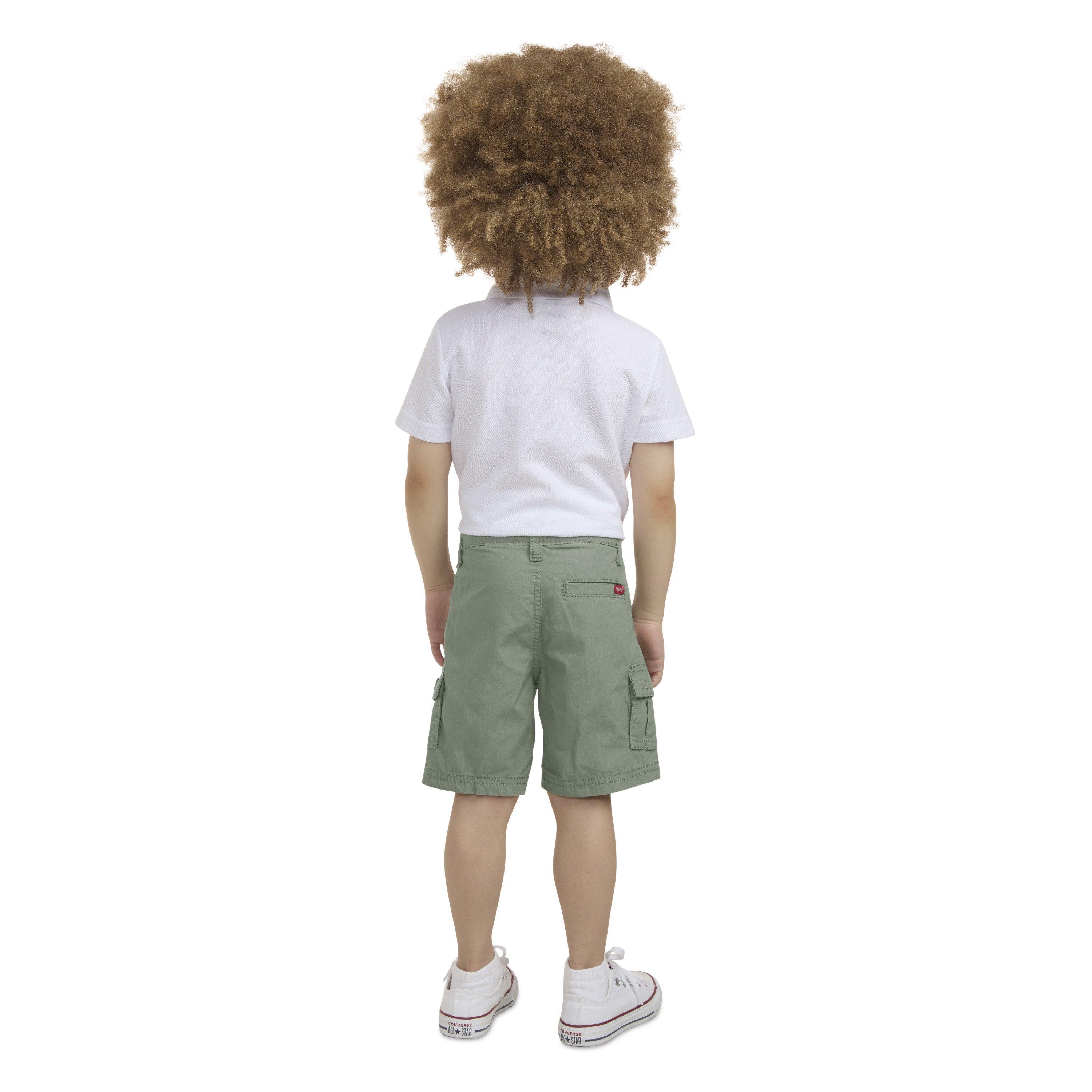 Levi's Red Tab Relaxed Toddler Boys' Green Cargo Shorts - GREEN Thumbnail View 3