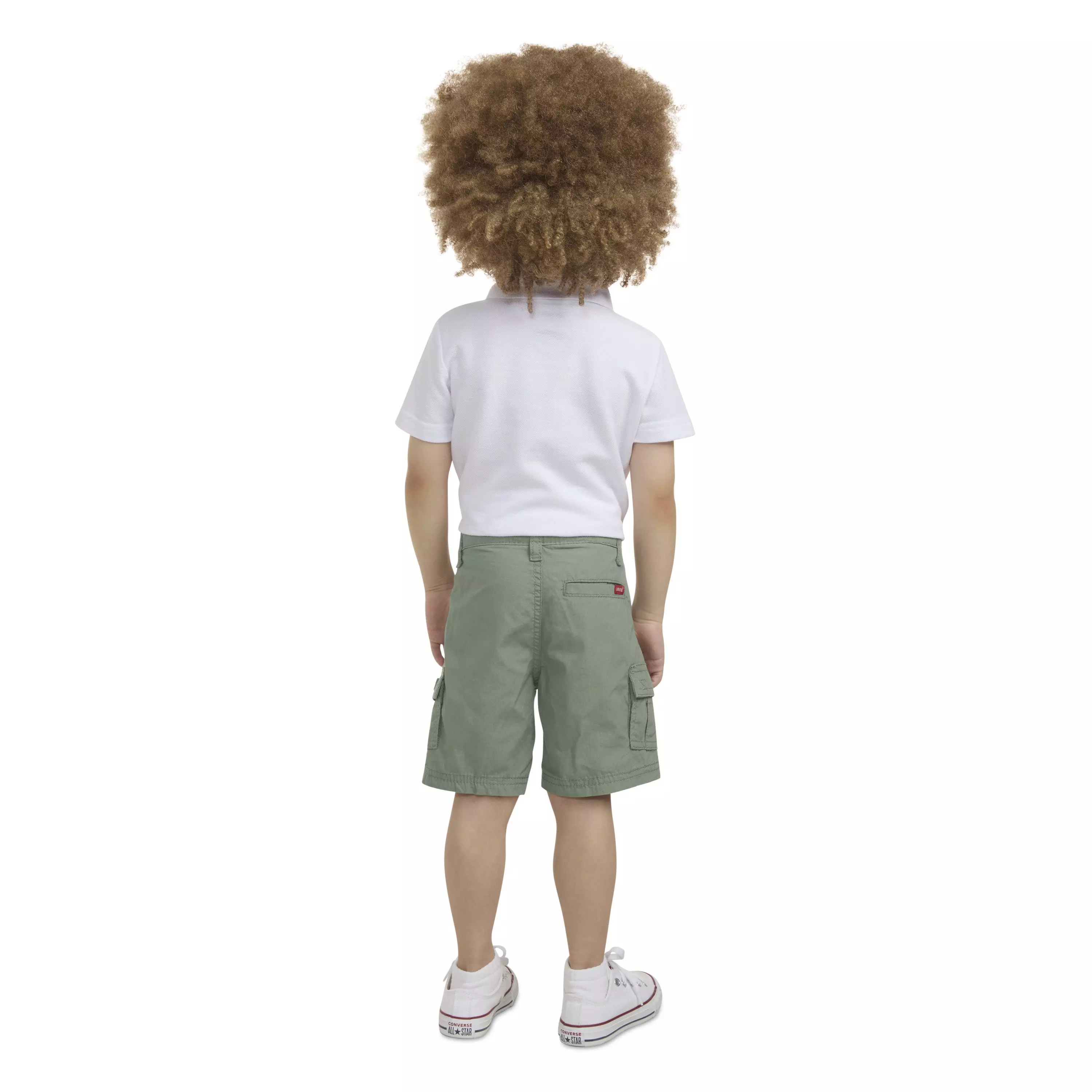 Levi's Red Tab Relaxed Toddler Boys' Green Cargo Shorts - GREEN