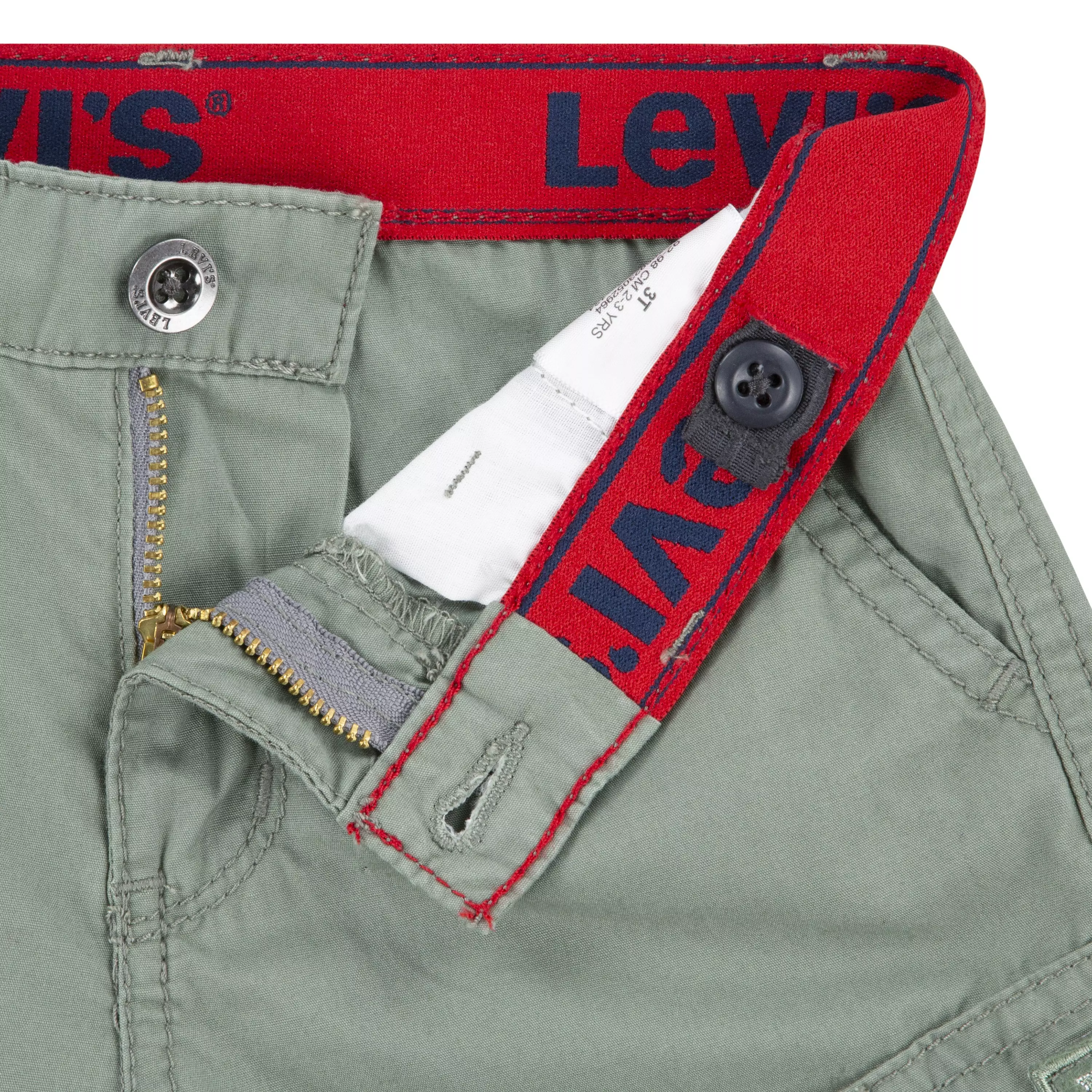 Levi's Red Tab Relaxed Toddler Boys' Green Cargo Shorts - GREEN