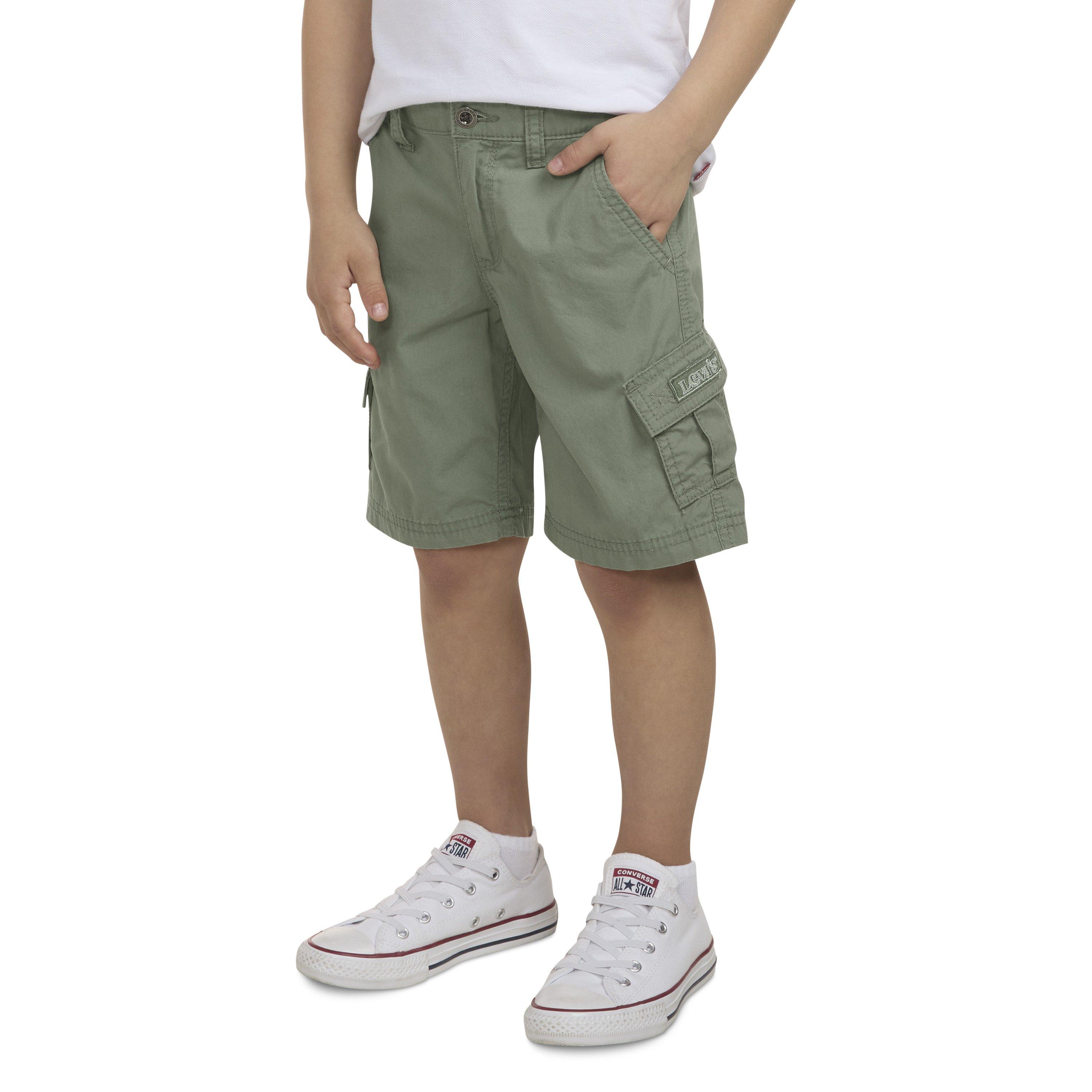 Levi's Red Tab Relaxed Little Boys' Green Cargo Shorts
