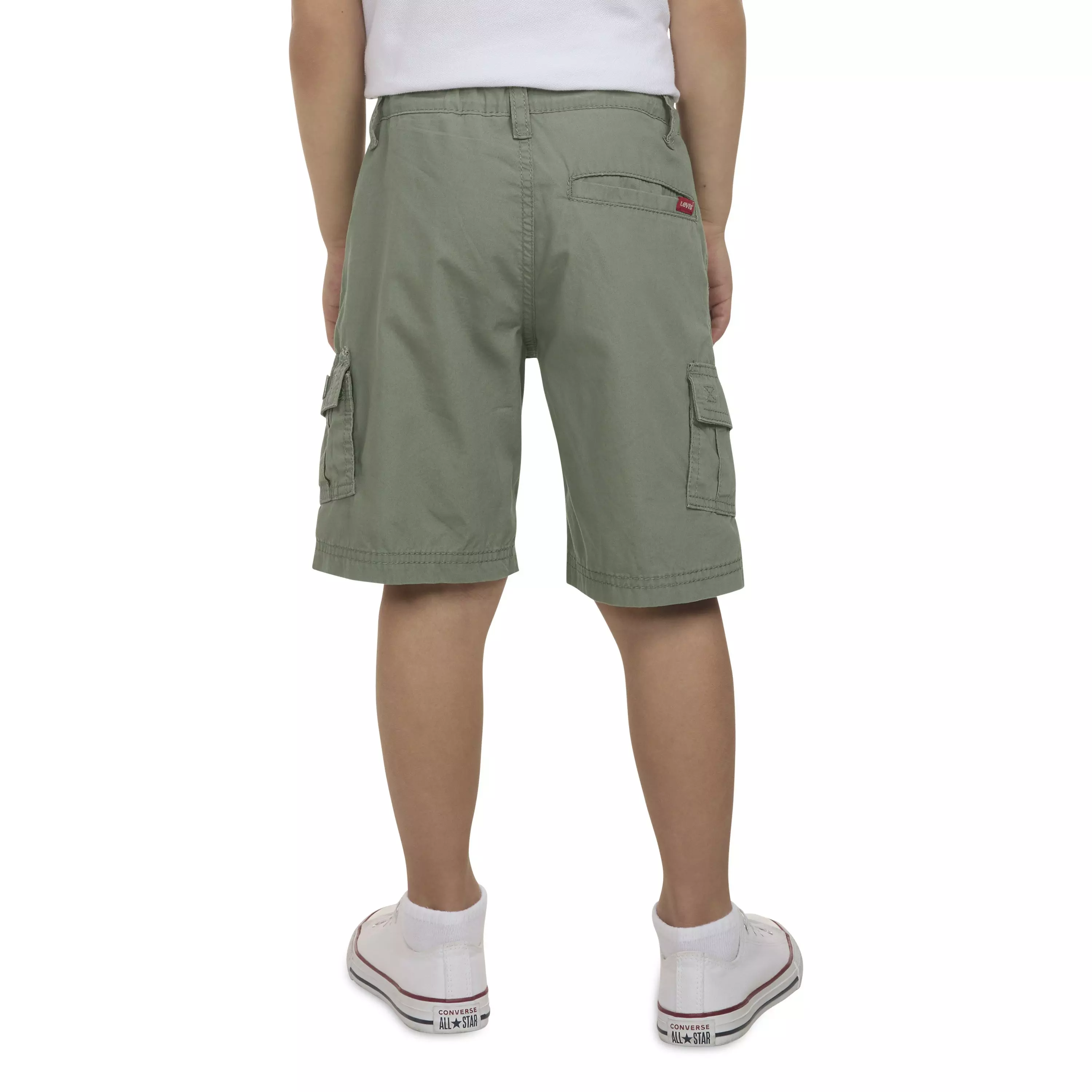 Levi's Red Tab Relaxed Little Boys' Green Cargo Shorts - GREEN