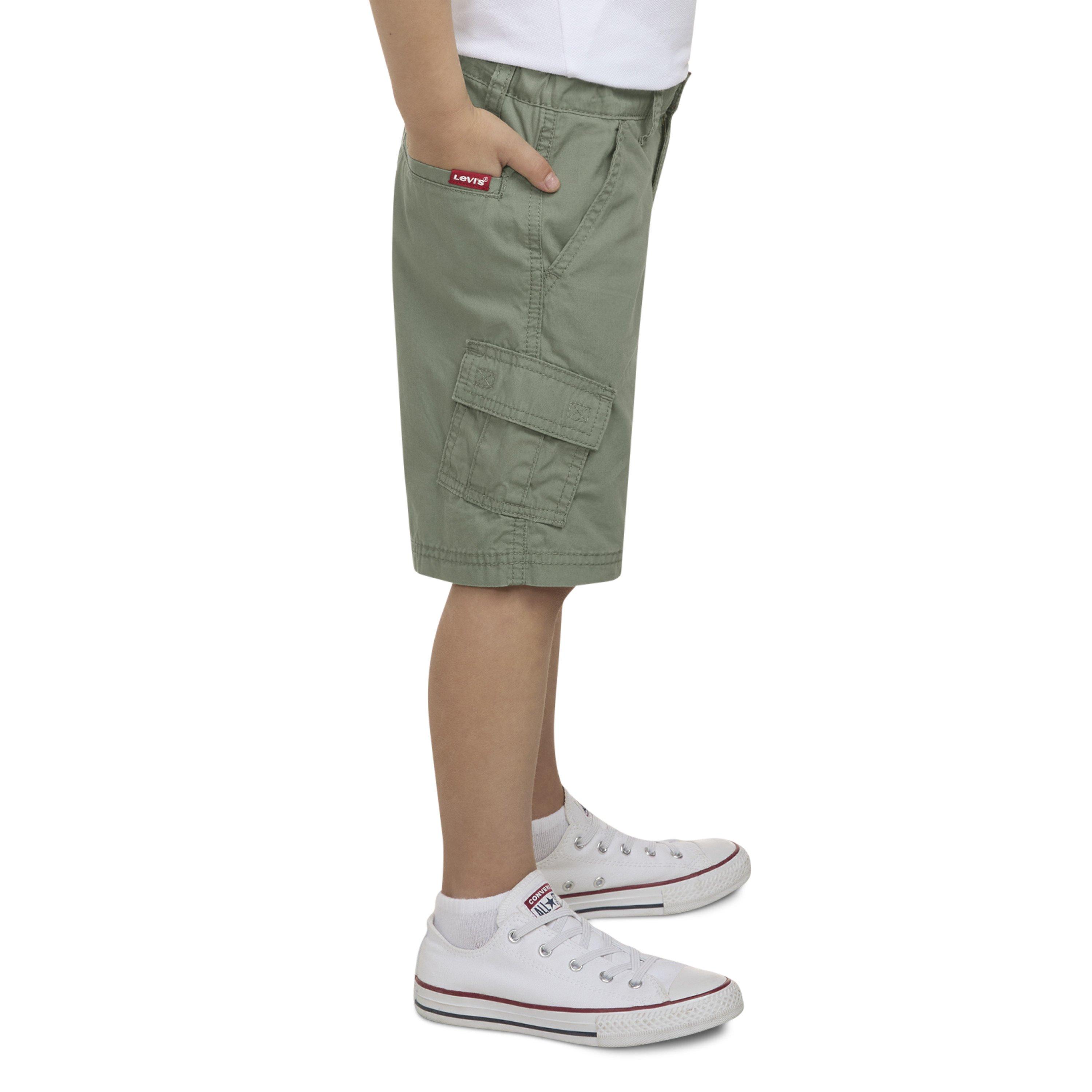 Levi's Little Boys' Red Tab Relaxed Cargo Shorts - Green - GREEN Thumbnail View 3