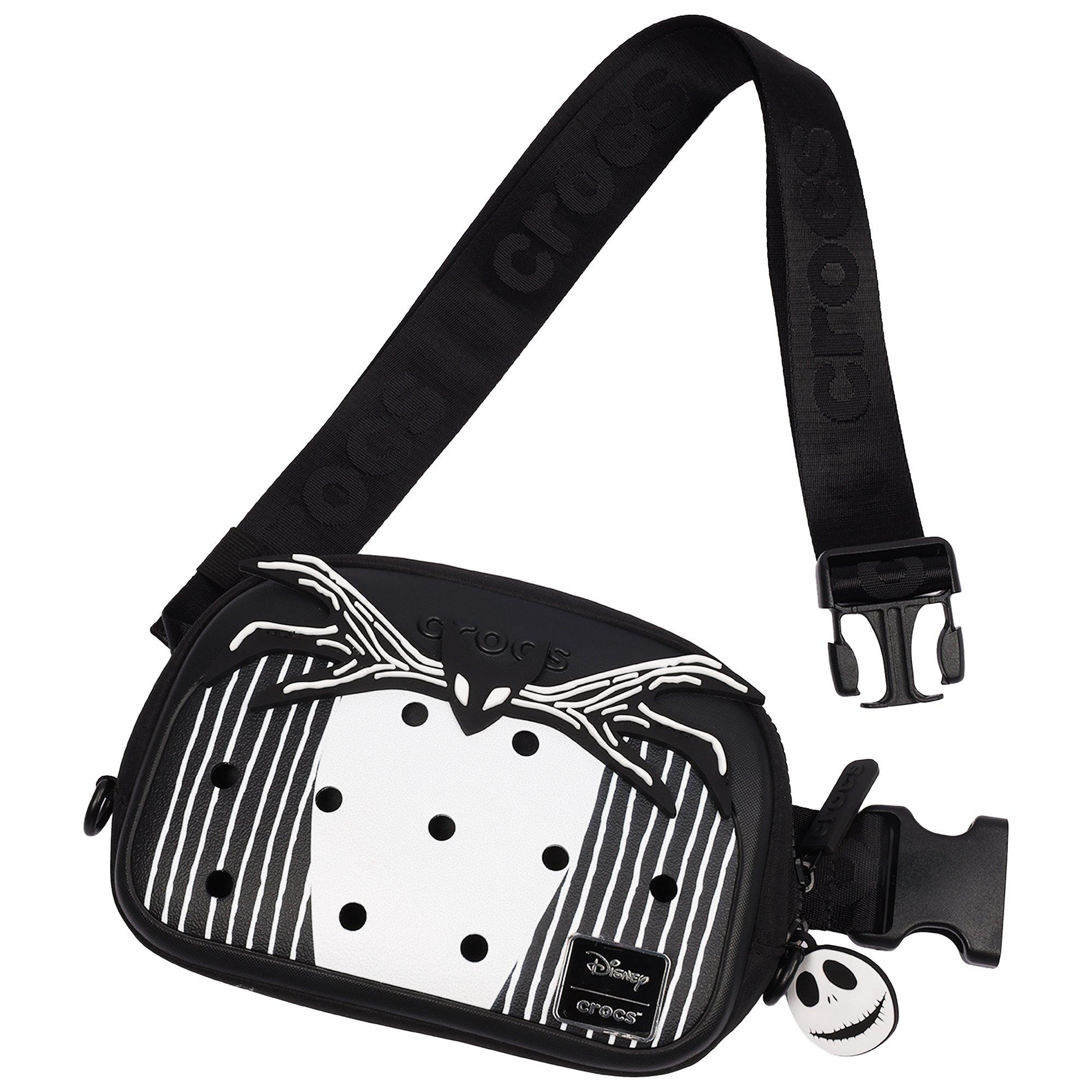 Crocs x Disney Nightmare Before Christmas Jack Cosplay Belt Bag - Black/White - BLACK/WHITE Thumbnail View 5