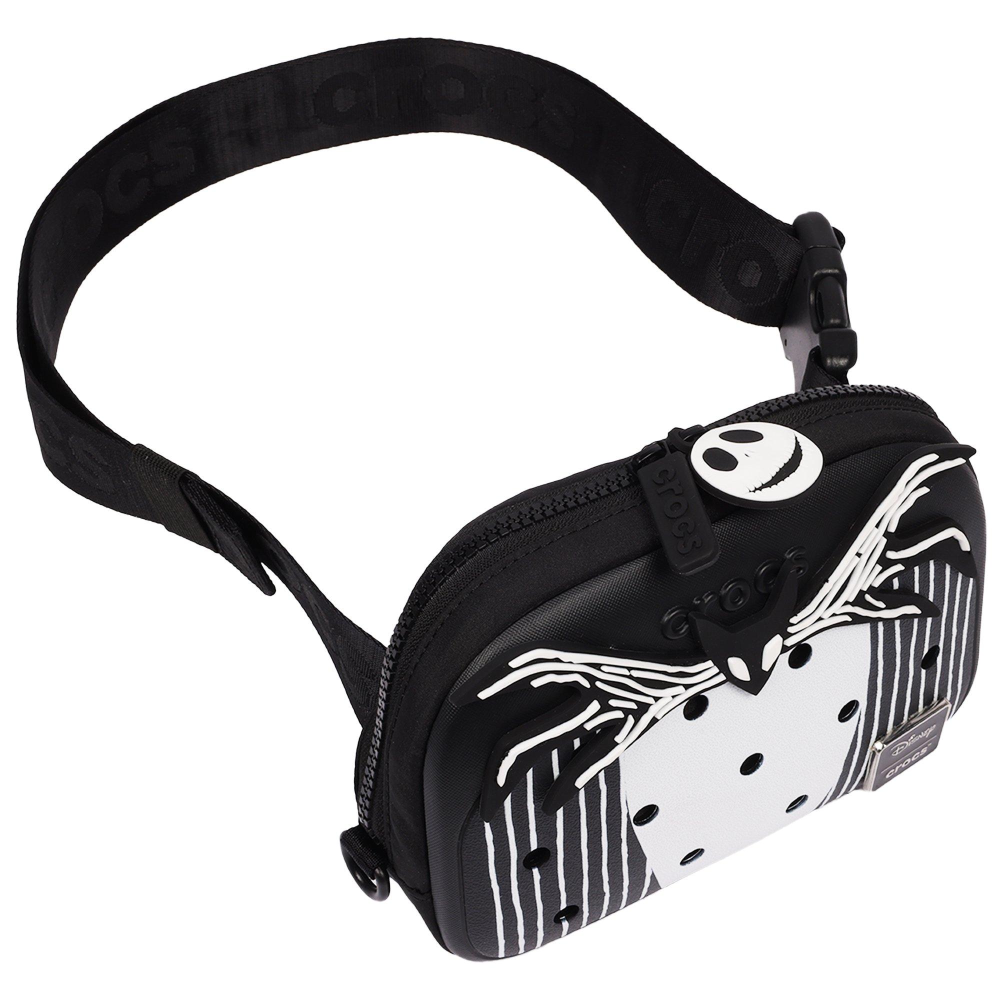 Crocs x Disney Nightmare Before Christmas Jack Cosplay Belt Bag - Black/White - BLACK/WHITE Thumbnail View 6