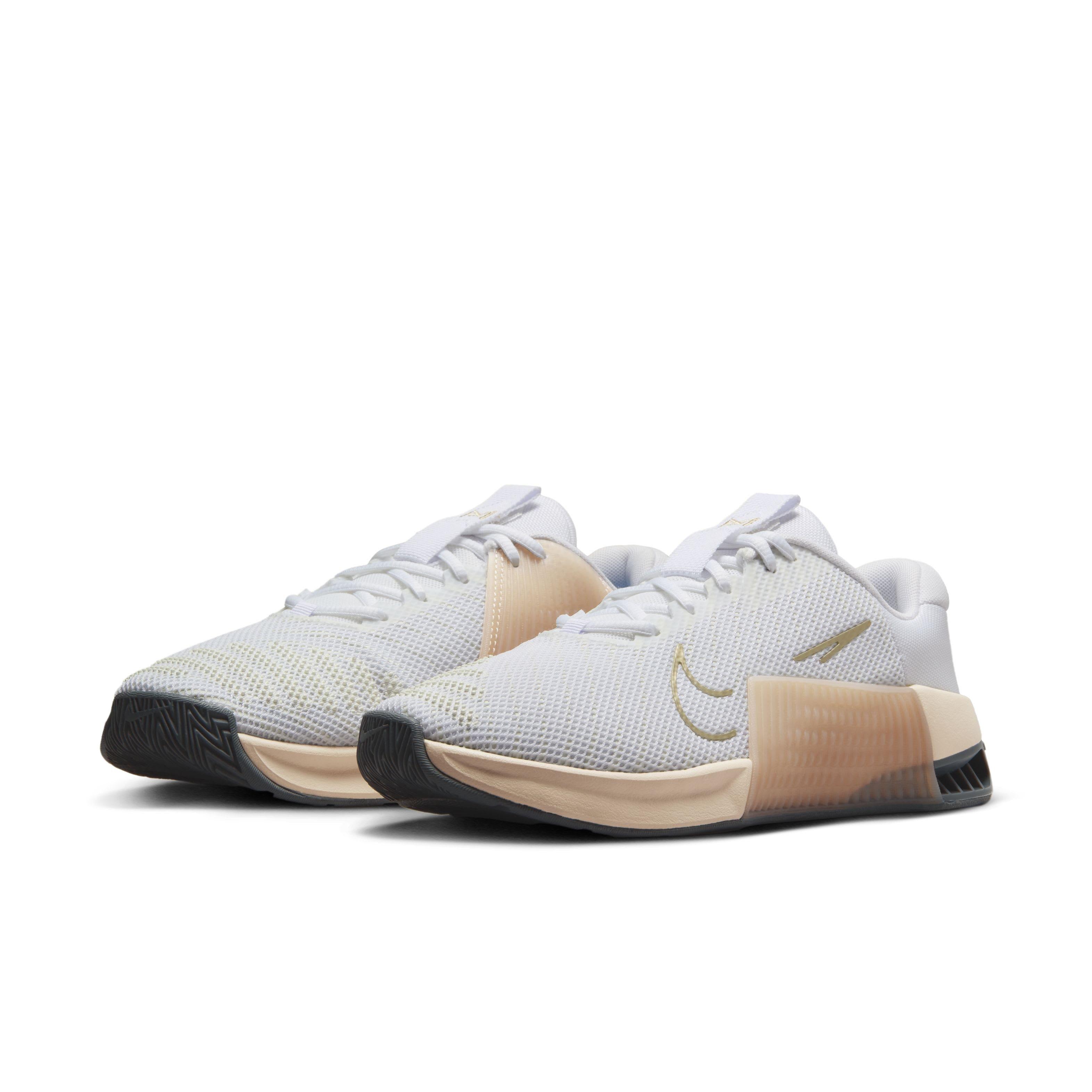 Nike Metcon 9 "White/Metallic Gold Grain/Sanddrift/White" Women's Training Shoe - WHITE/GOLD/SANDDRIFT/WHITE Thumbnail View 3