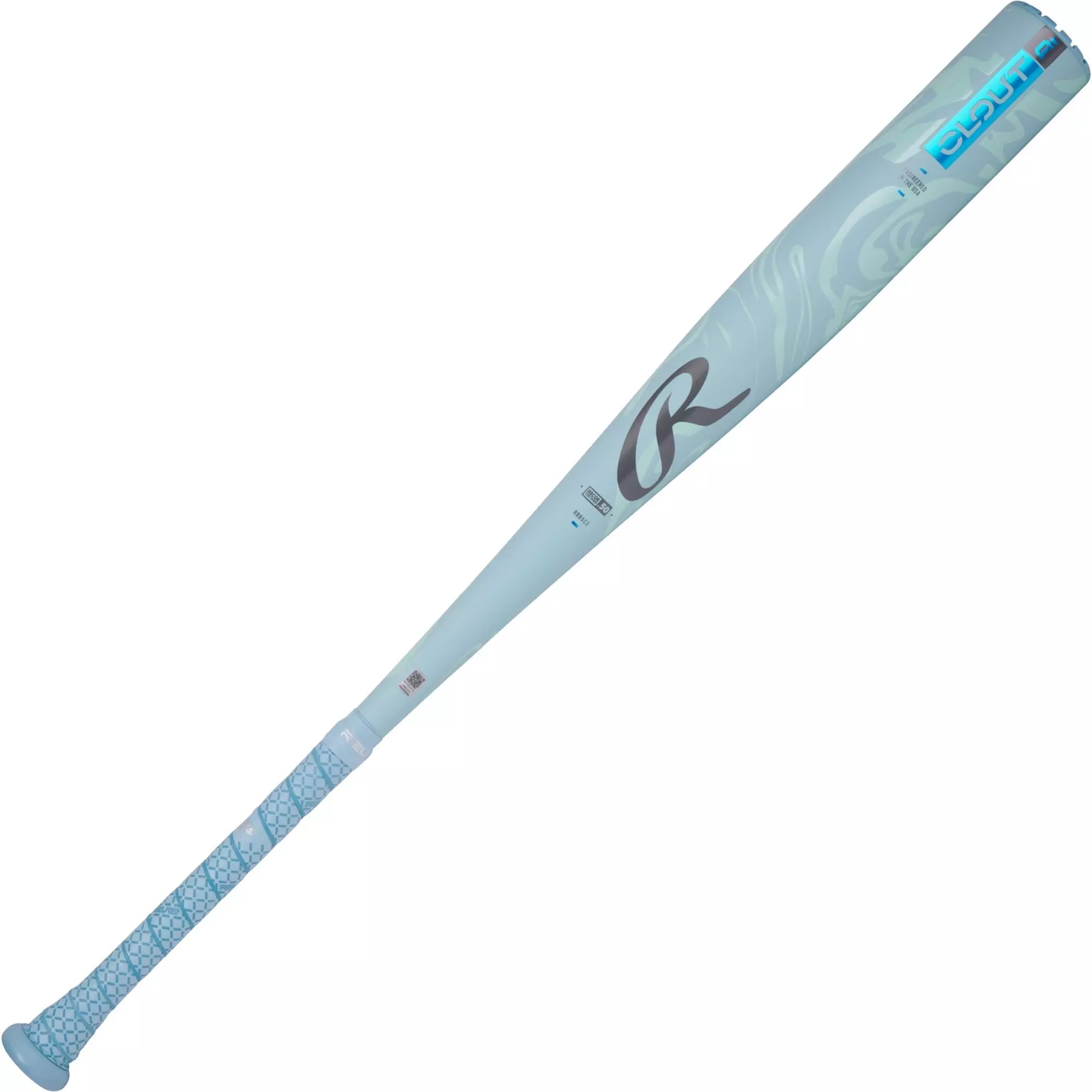 Rawlings Clout AI BBCOR Baseball Bat (-3) 2025 - COLUMBIA BLUE