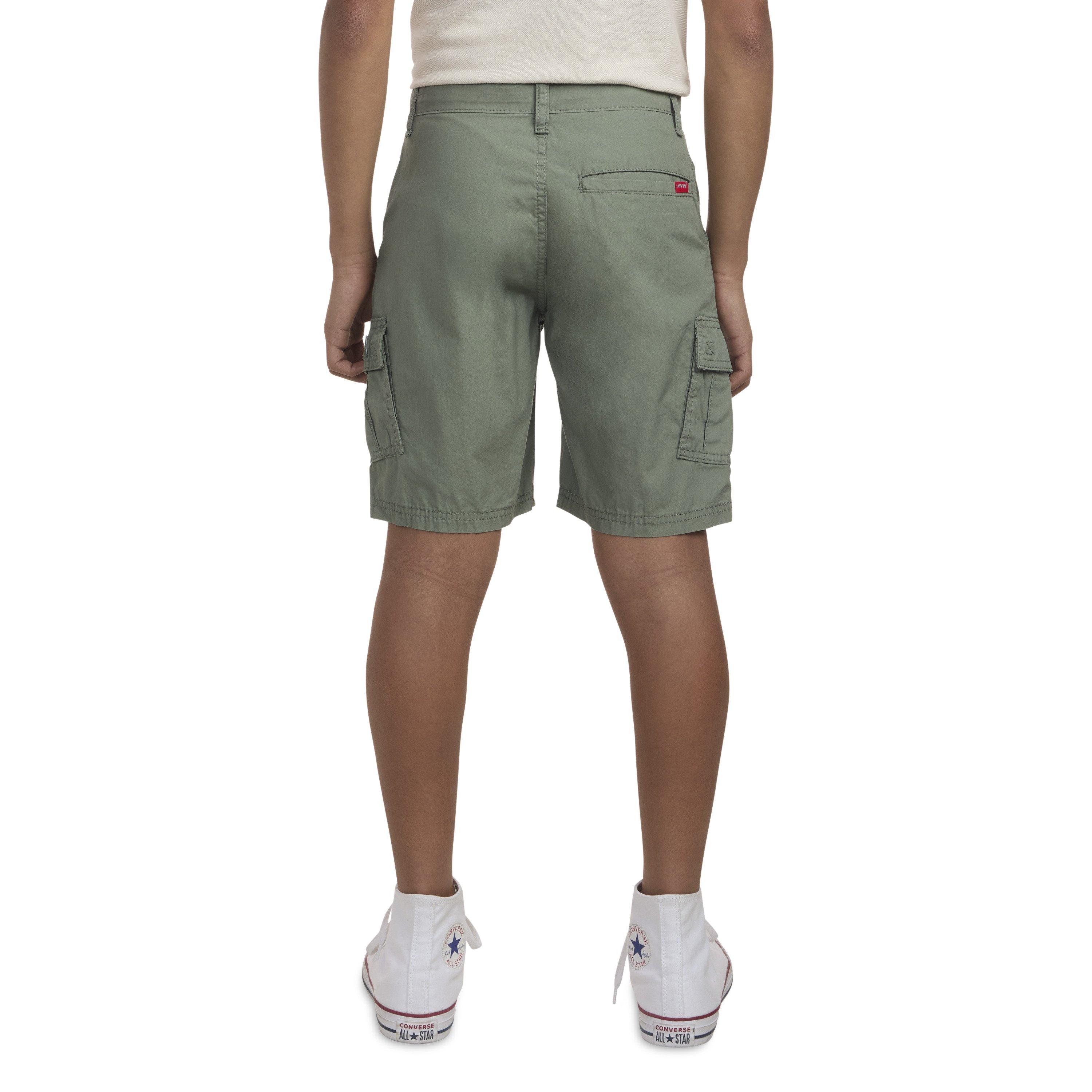 Levi's Red Tab Relaxed Big Boys' Green Cargo Shorts - GREEN