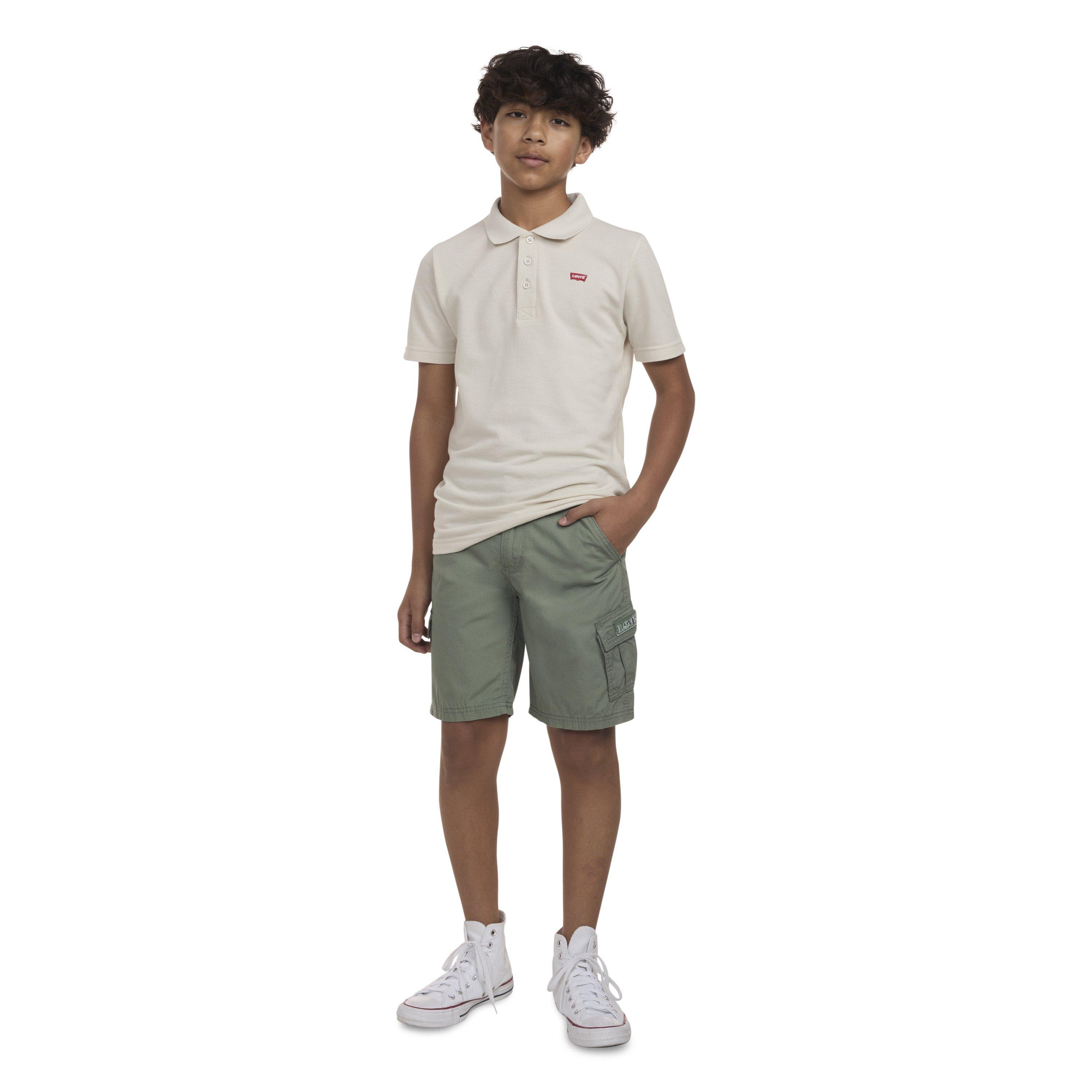 Levi's Red Tab Relaxed Big Boys' Green Cargo Shorts - GREEN