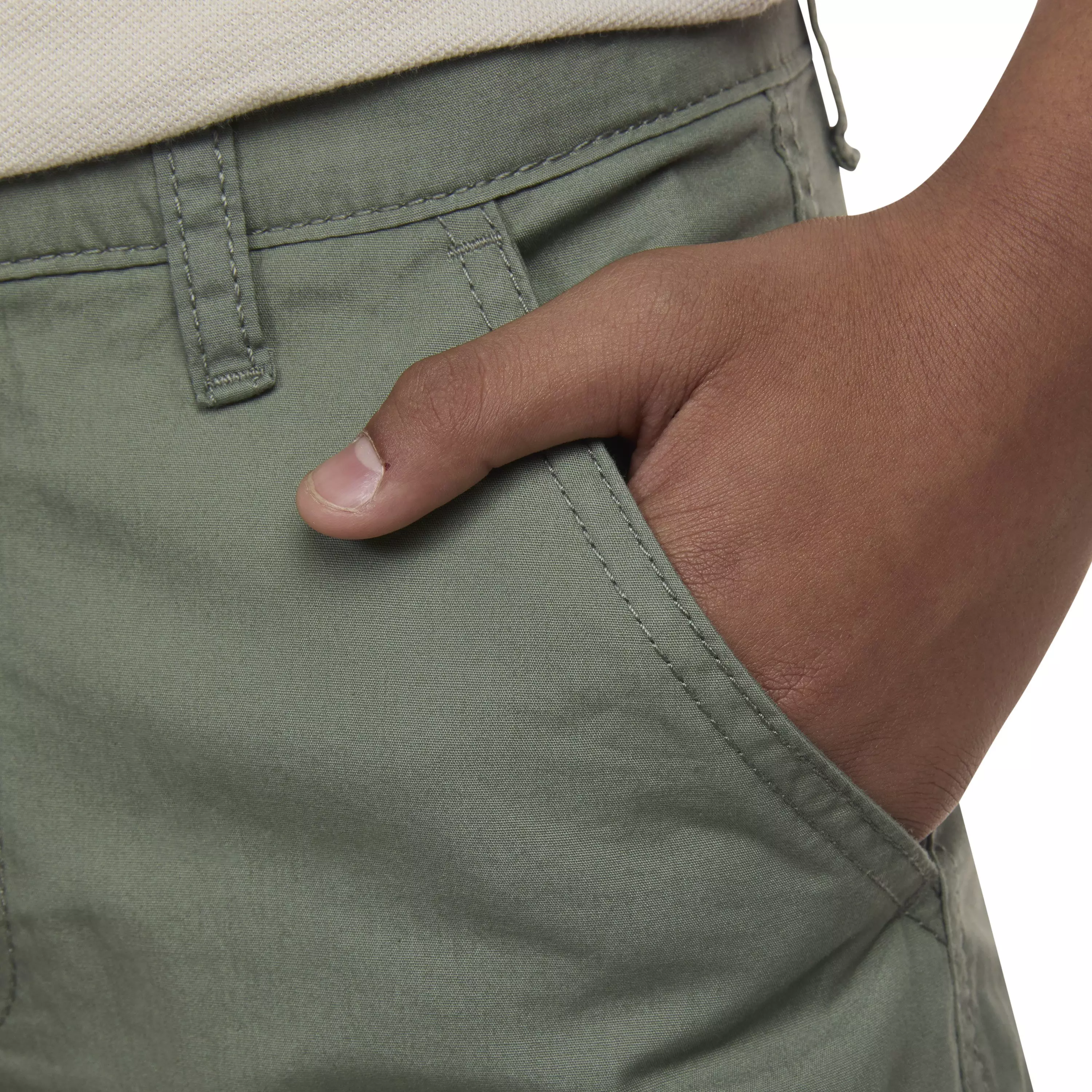 Levi's Red Tab Relaxed Big Boys' Green Cargo Shorts - GREEN