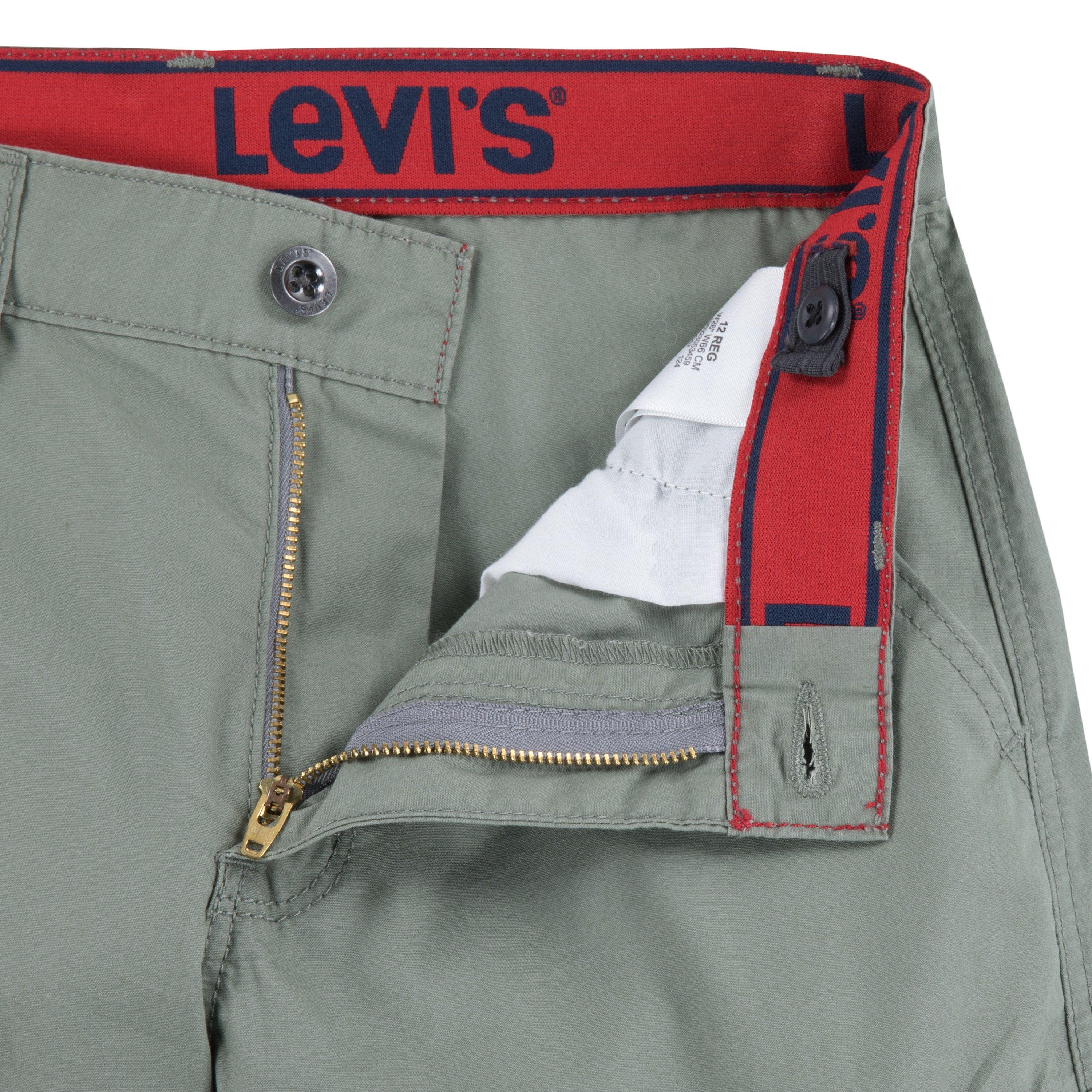 Levi's Red Tab Relaxed Big Boys' Green Cargo Shorts - GREEN