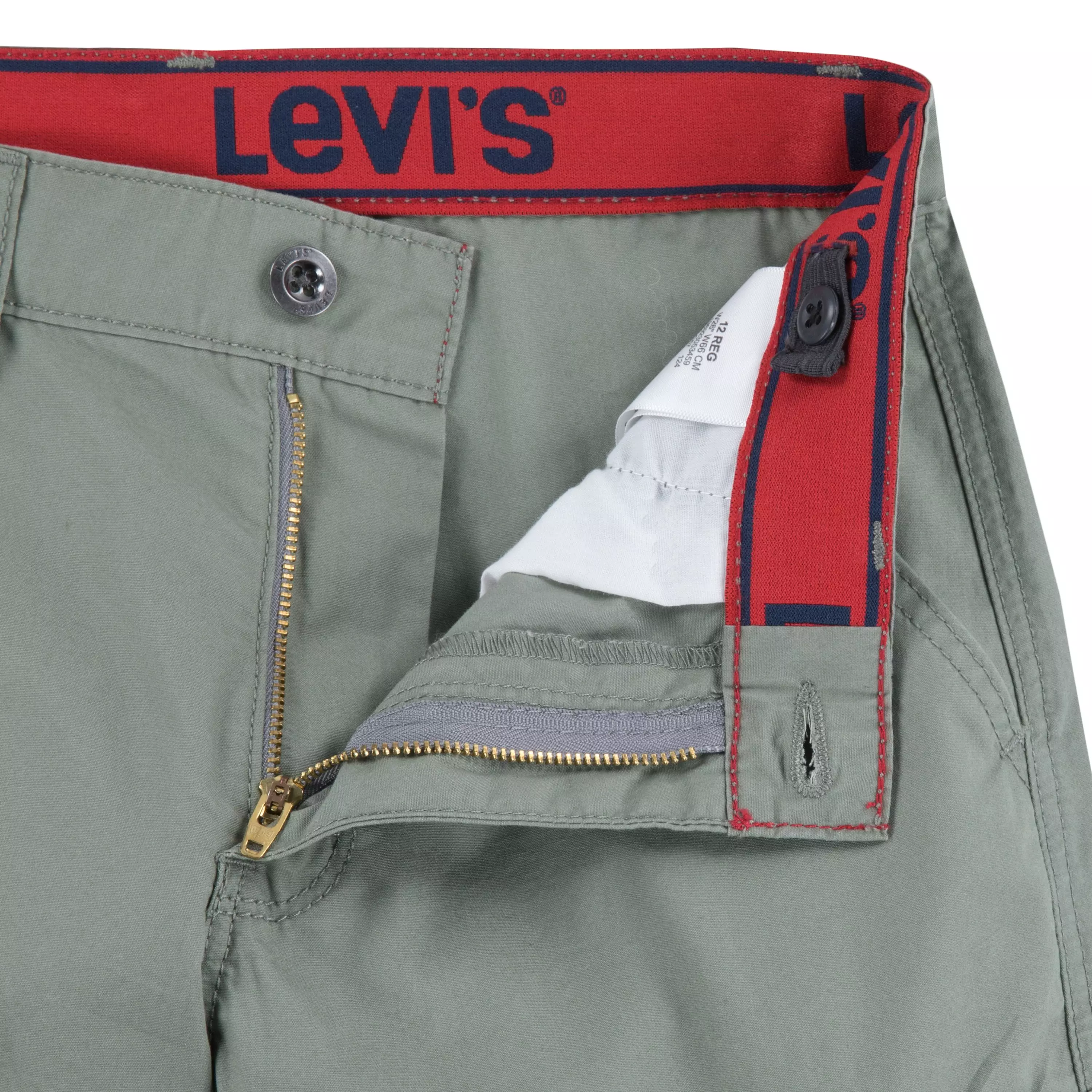 Levi's Red Tab Relaxed Big Boys' Green Cargo Shorts - GREEN