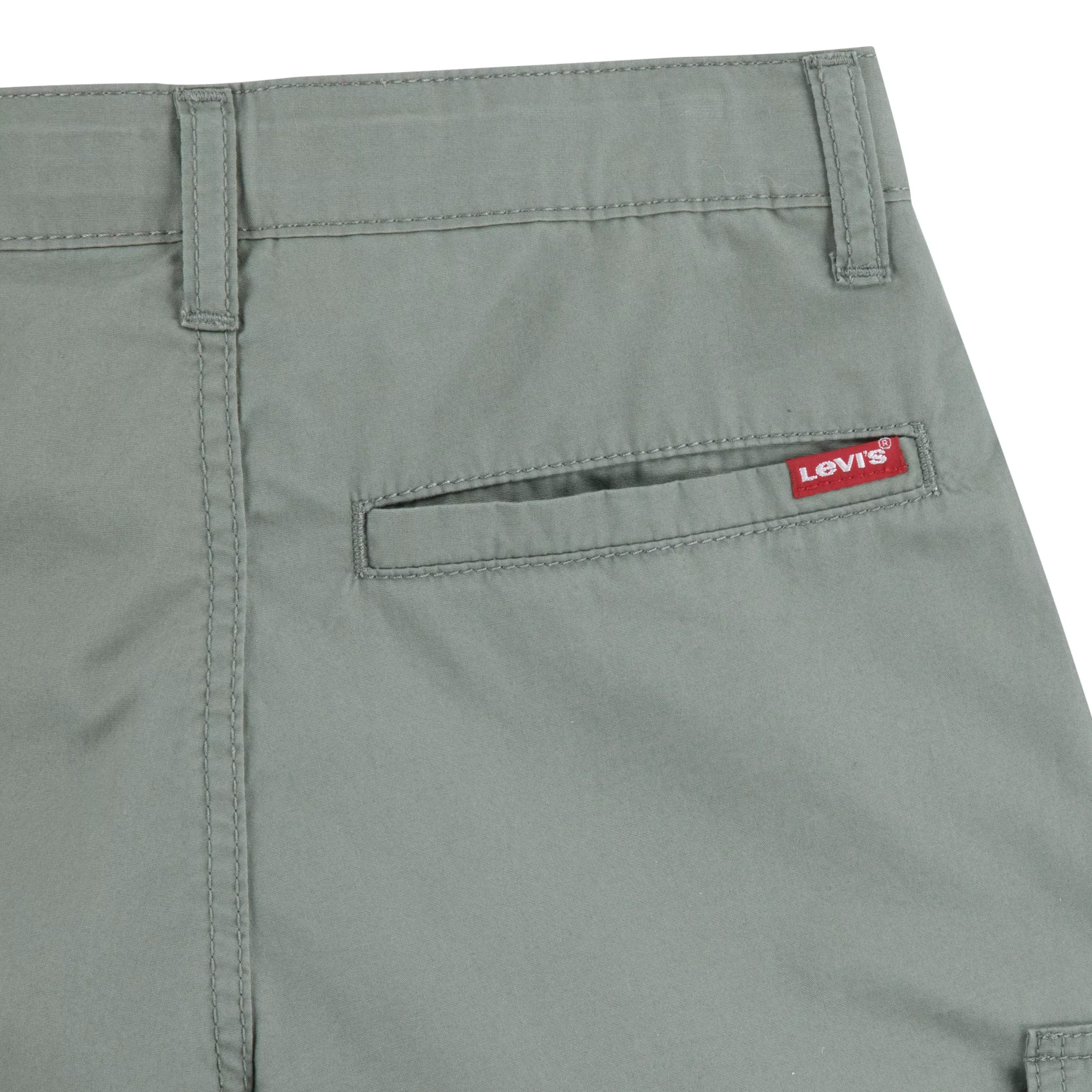 Levi's Red Tab Relaxed Big Boys' Green Cargo Shorts - GREEN
