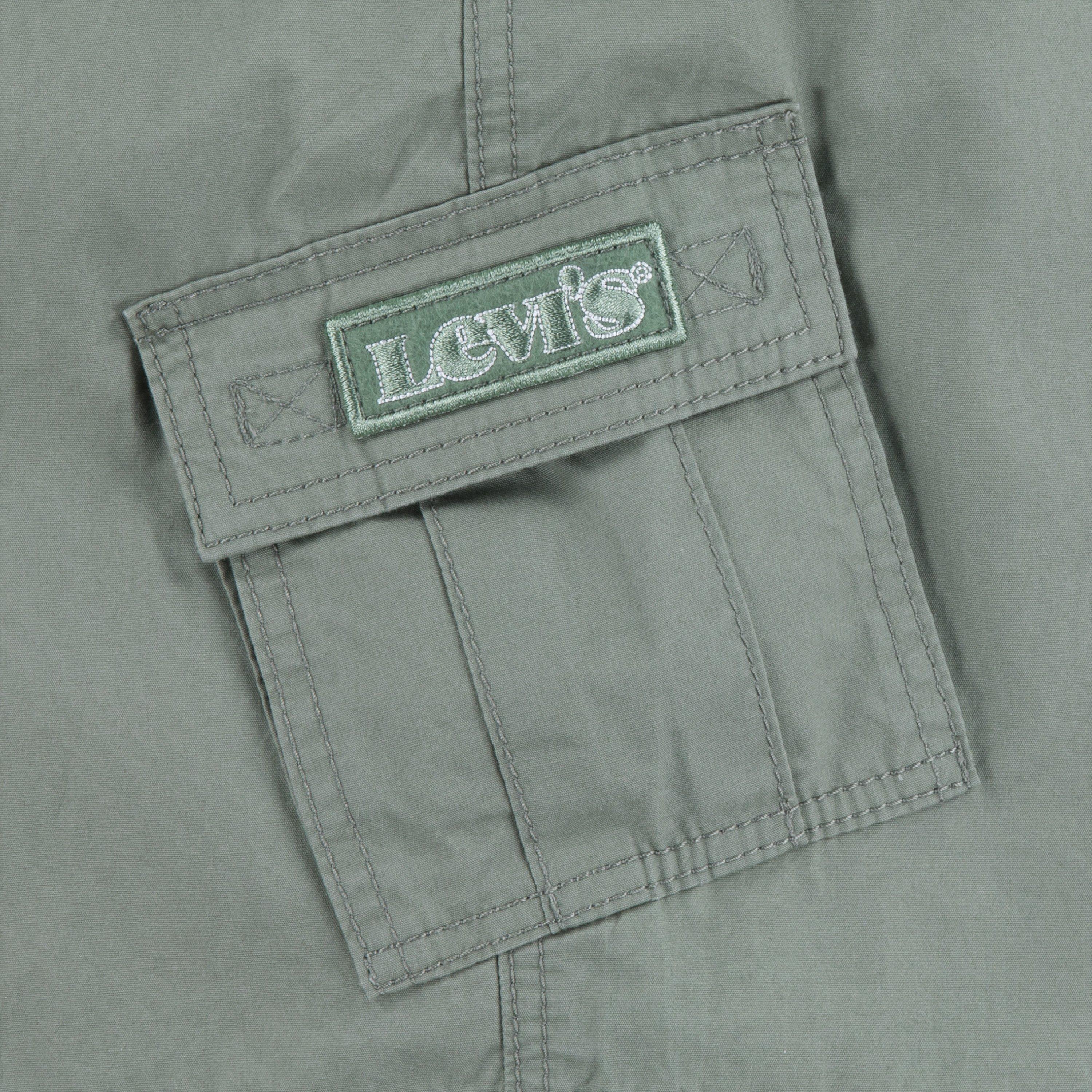 Levi's Red Tab Relaxed Big Boys' Green Cargo Shorts - GREEN