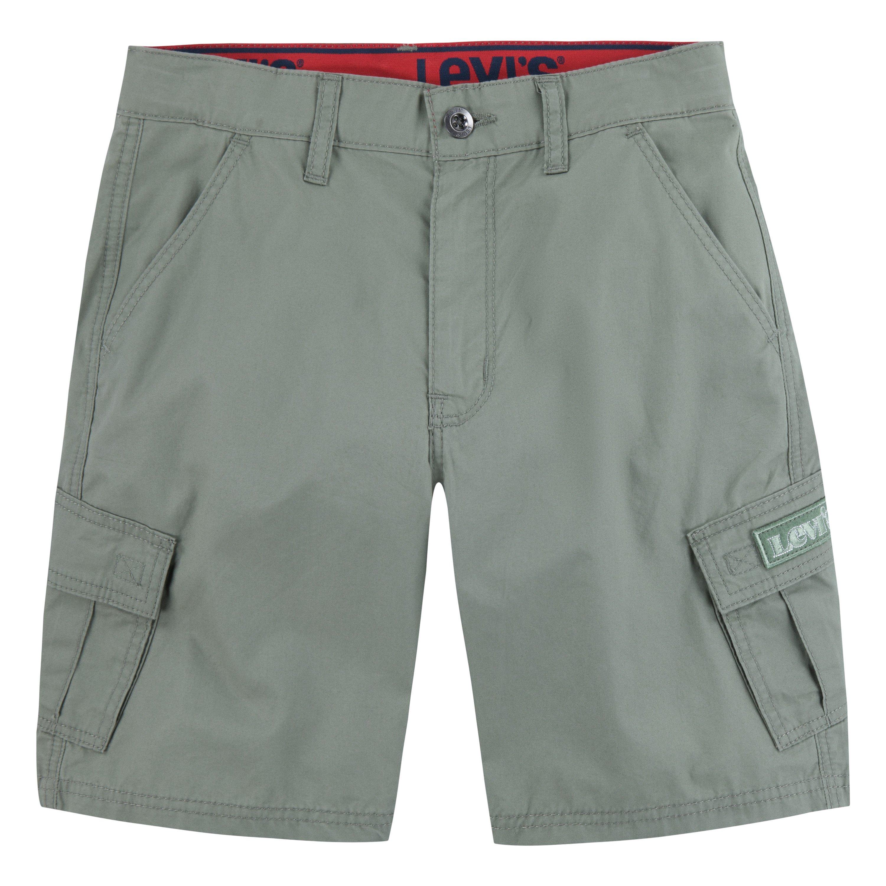 Levi's Red Tab Relaxed Big Boys' Green Cargo Shorts - GREEN