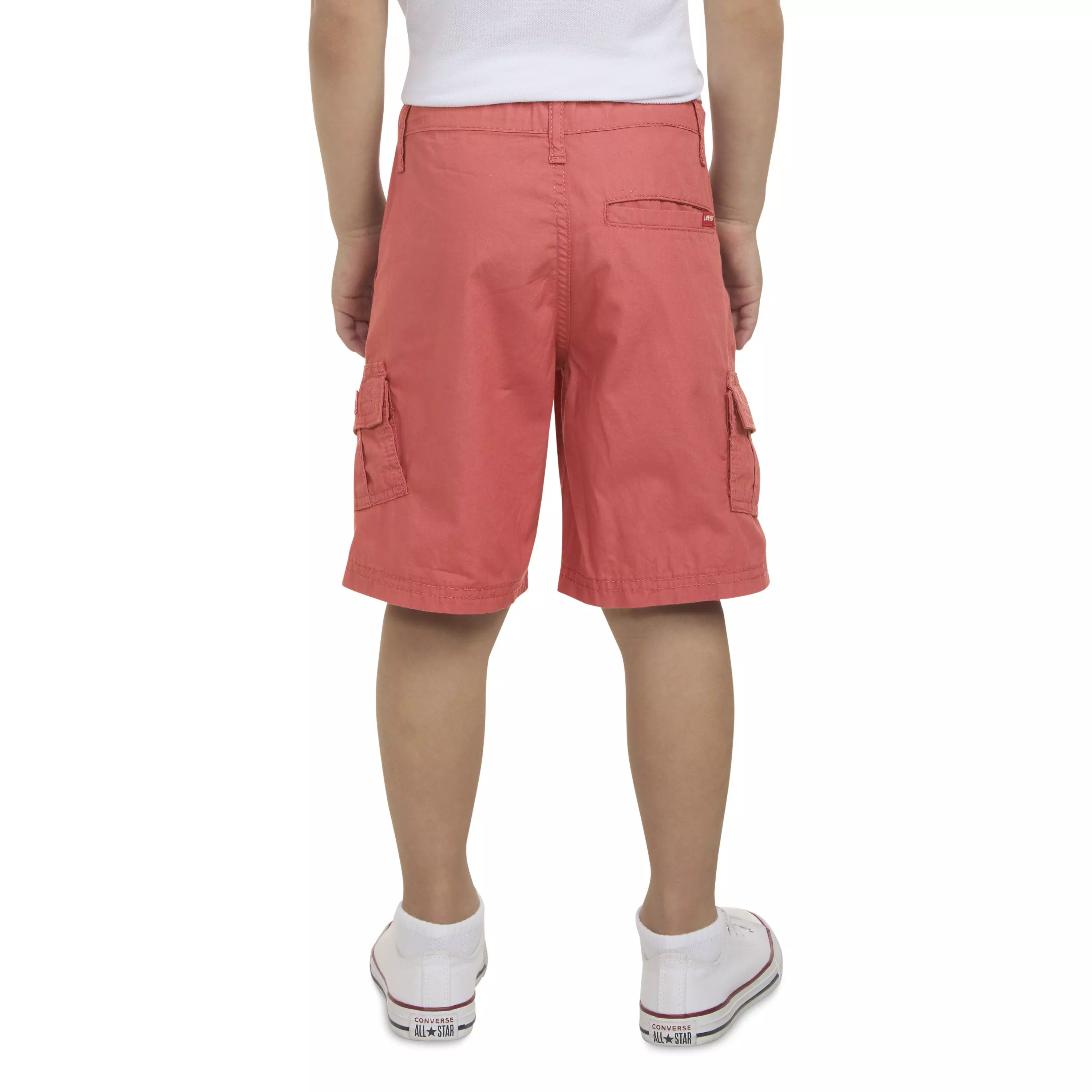 Levi's Red Tab Relaxed Little Boys' Red Cargo Shorts - RED