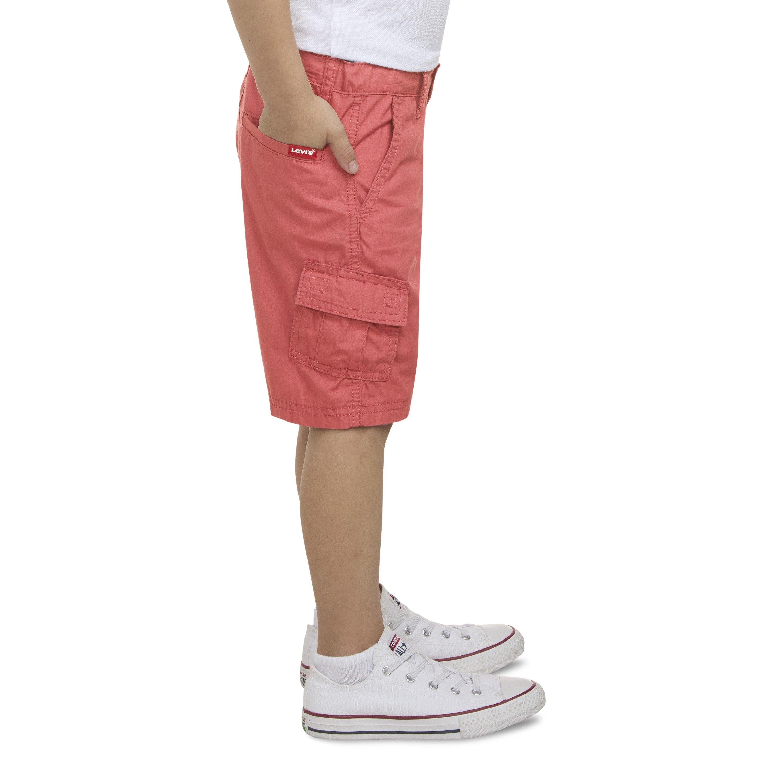 Levi's Red Tab Relaxed Little Boys' Red Cargo Shorts - RED Thumbnail View 3