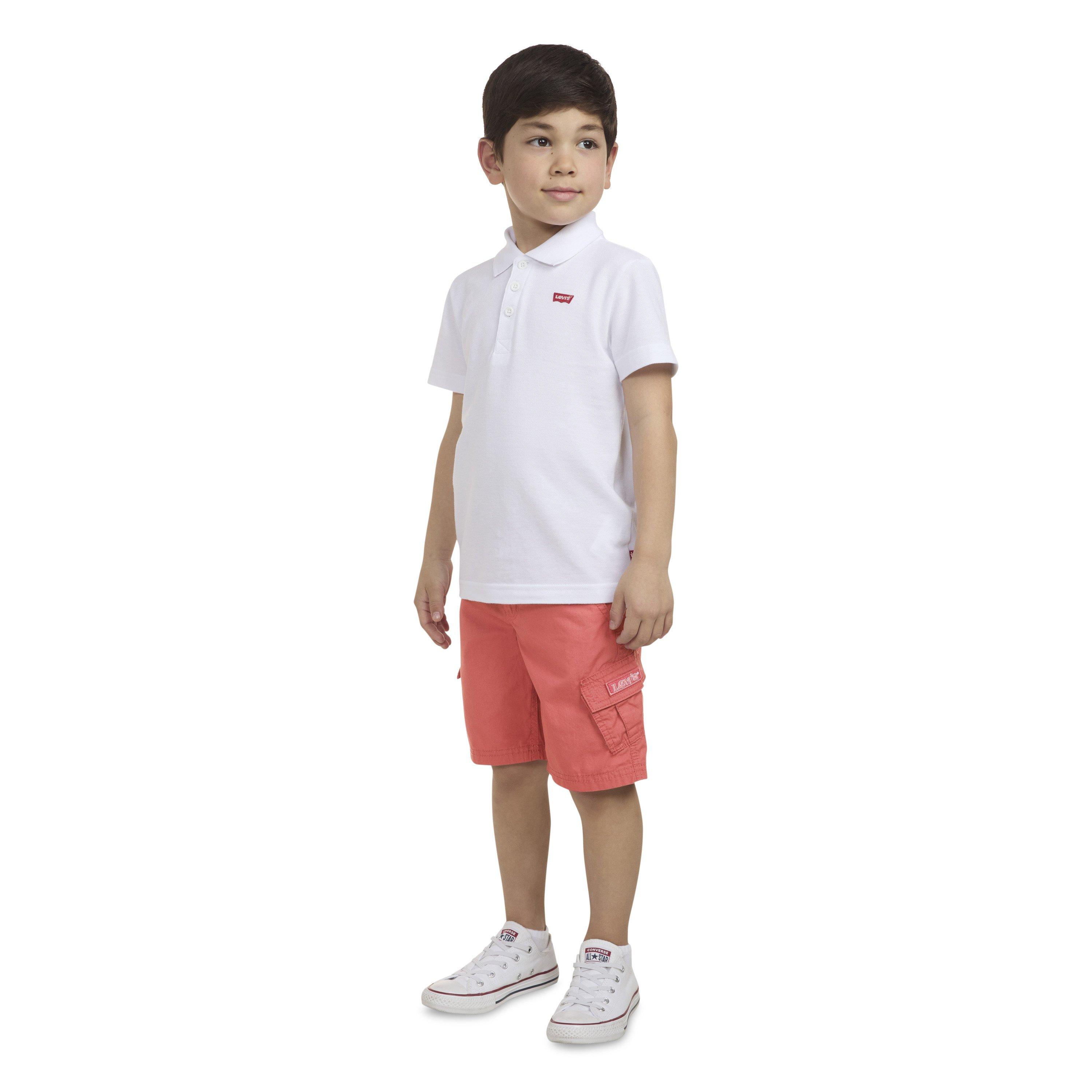 Levi's Red Tab Relaxed Little Boys' Red Cargo Shorts - RED Thumbnail View 10