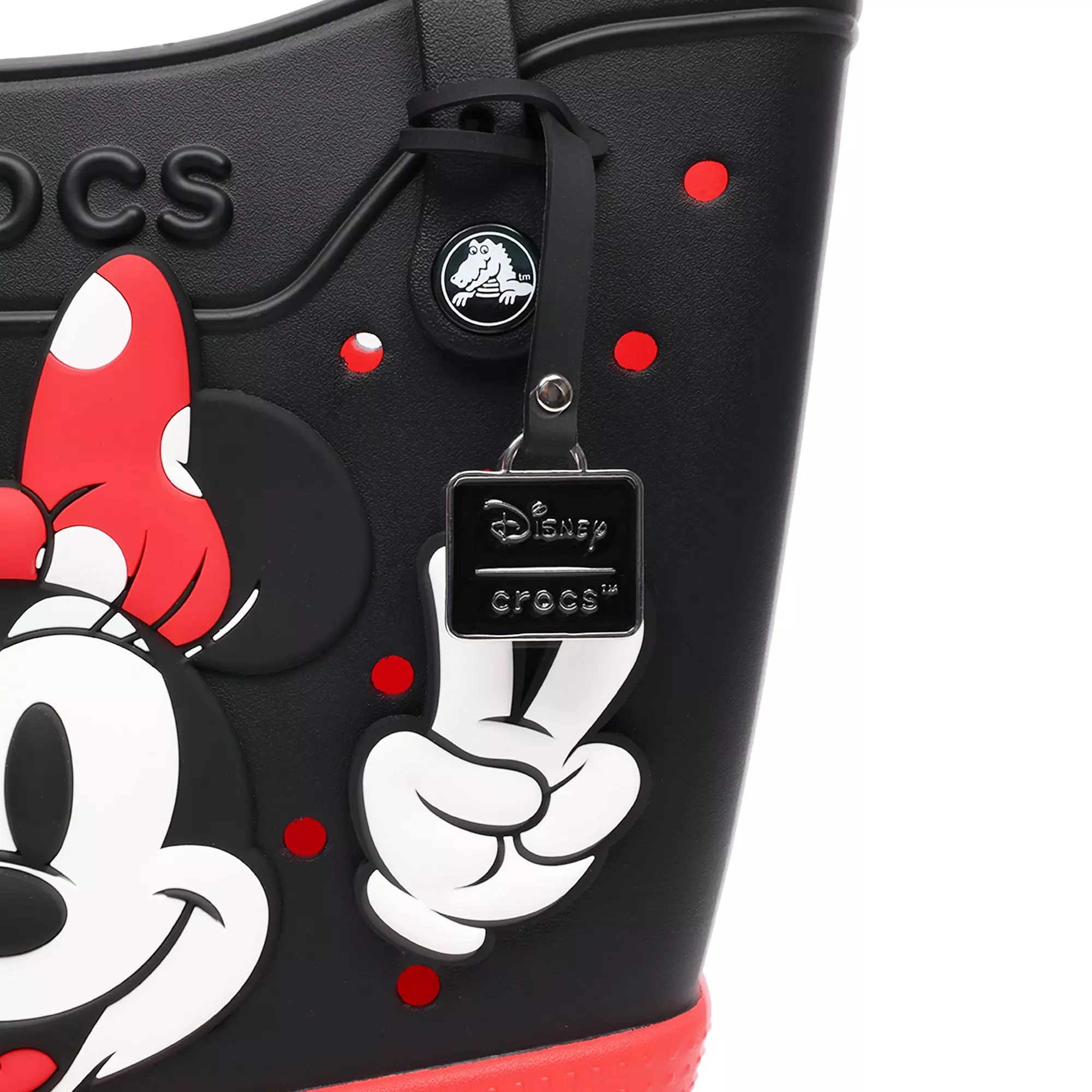 Crocs x Disney Minnie Mouse Classic Medium Tote - Black - BLACK