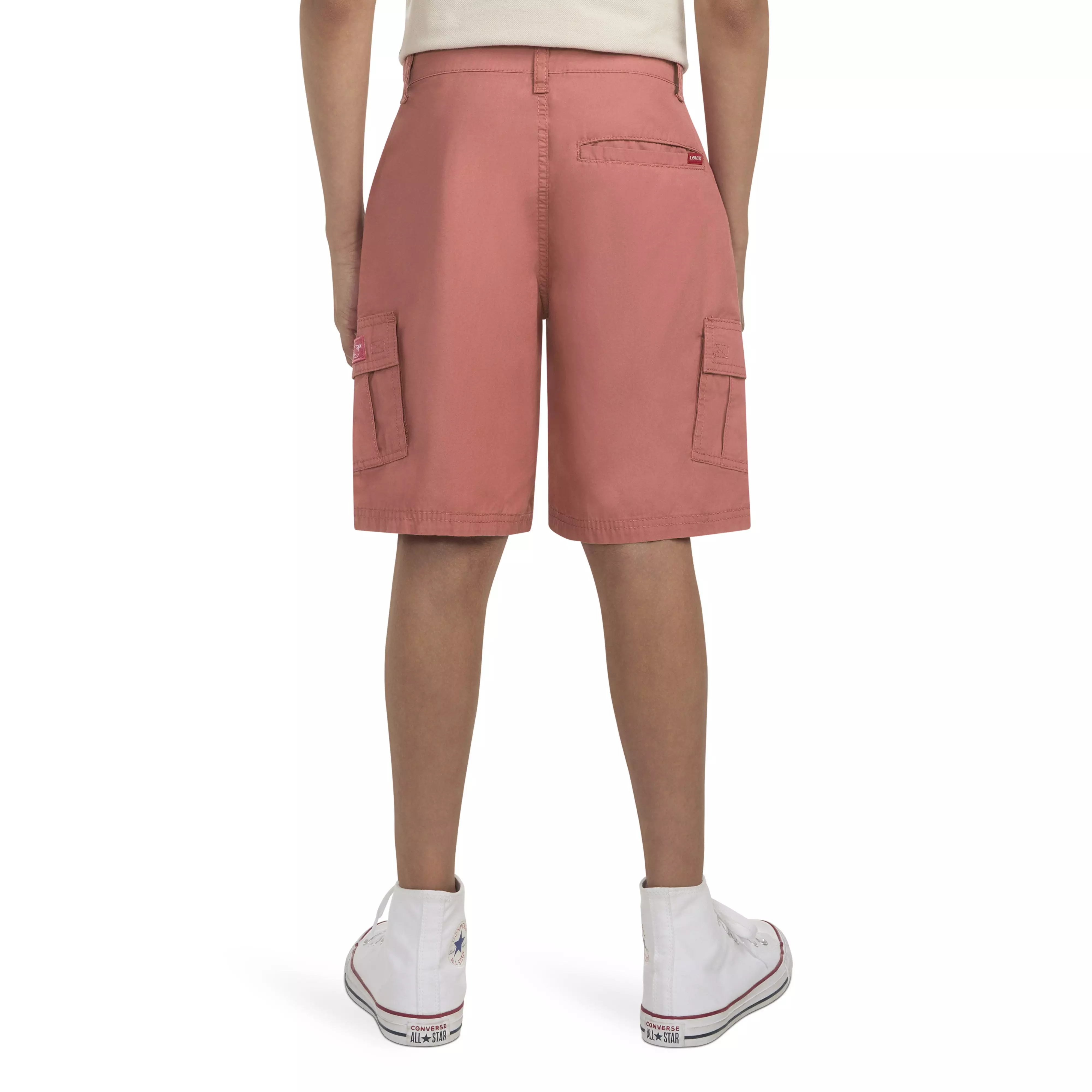 Levi's Red Tab Relaxed Big Boys' Red Cargo Shorts - RED