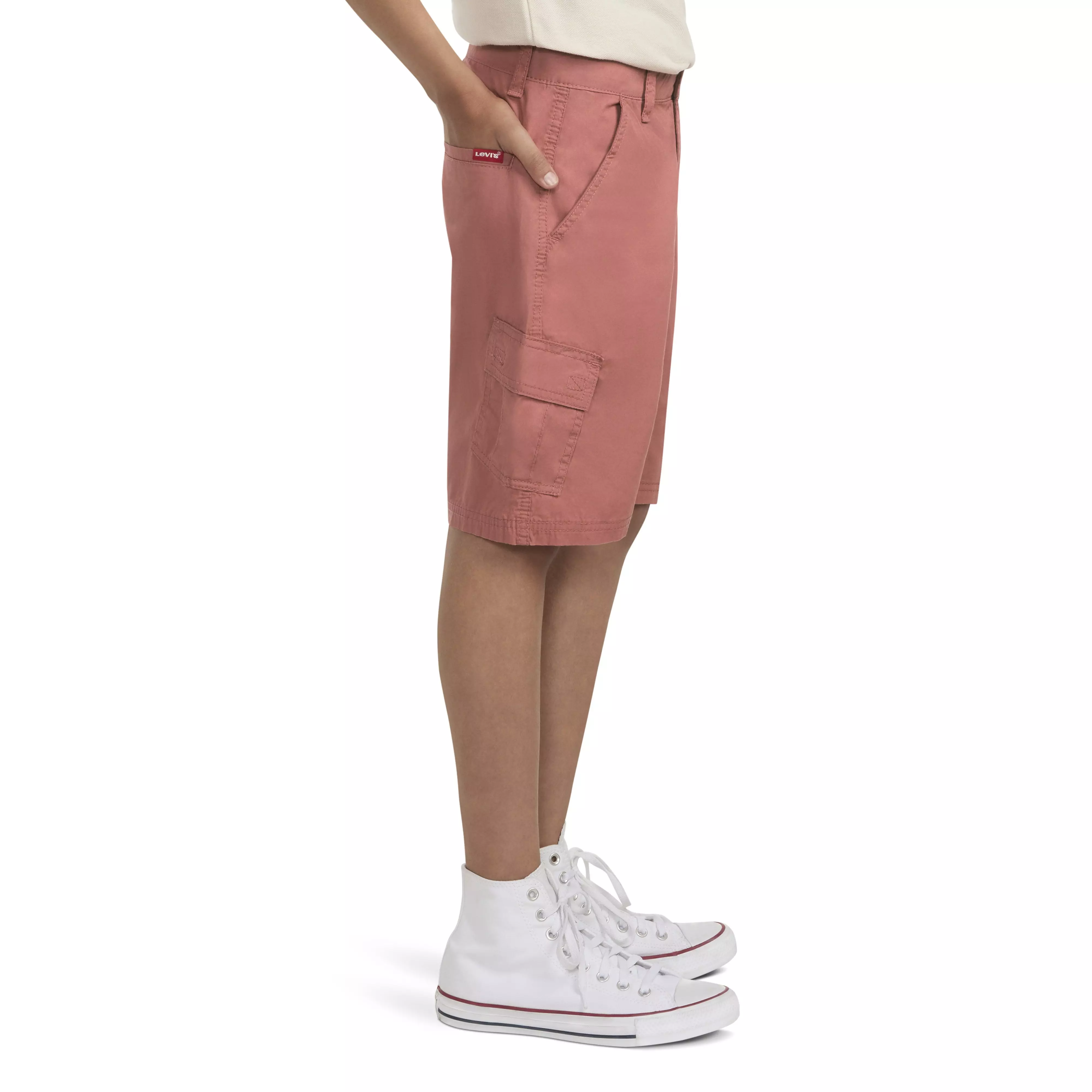 Levi's Red Tab Relaxed Big Boys' Red Cargo Shorts - RED