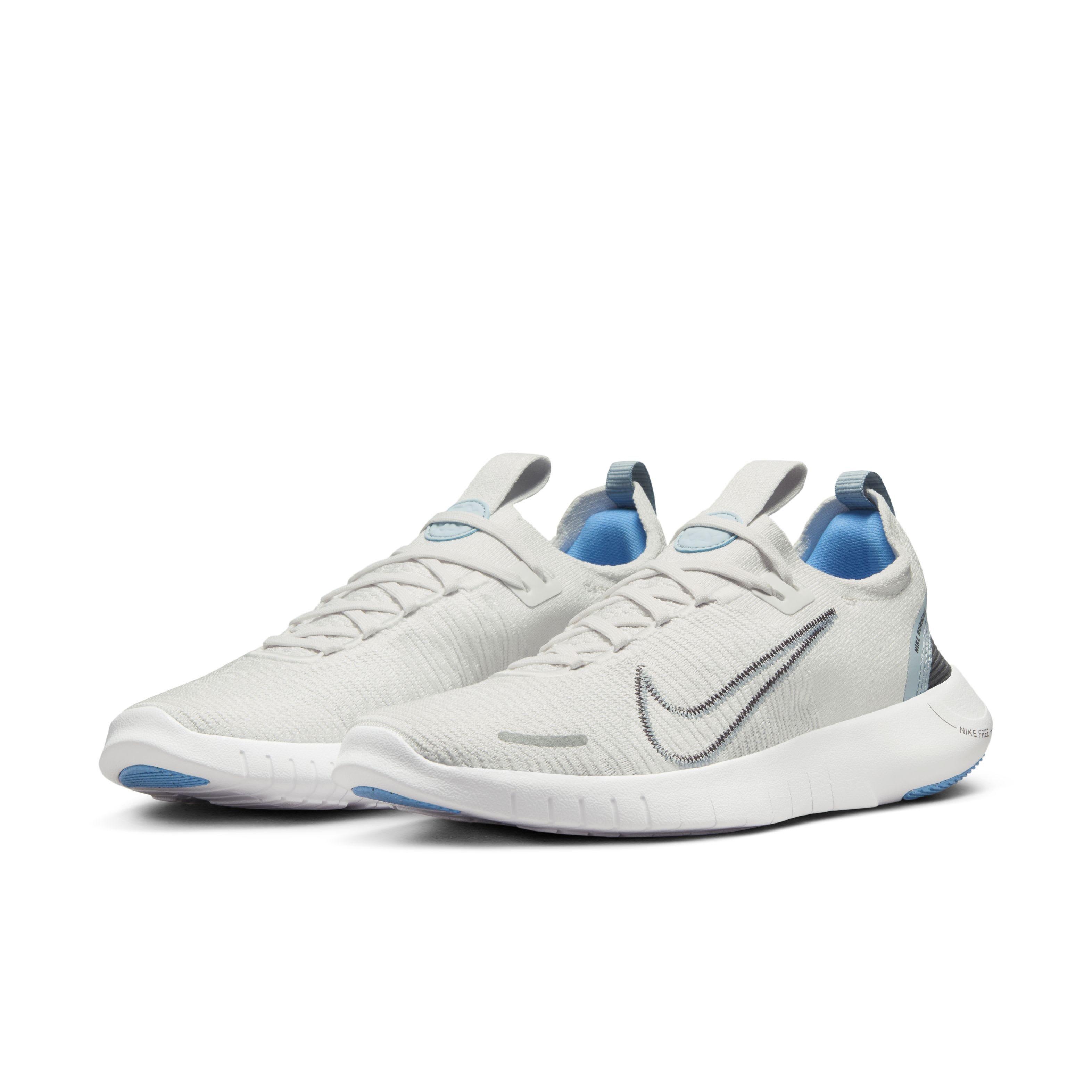Nike Free RN NN "Platinum Tint/Light Armory Blue/White/Iron Grey" Women's Running Shoe - PLATINUM/LT BLUE/WHITE/GREY Thumbnail View 3