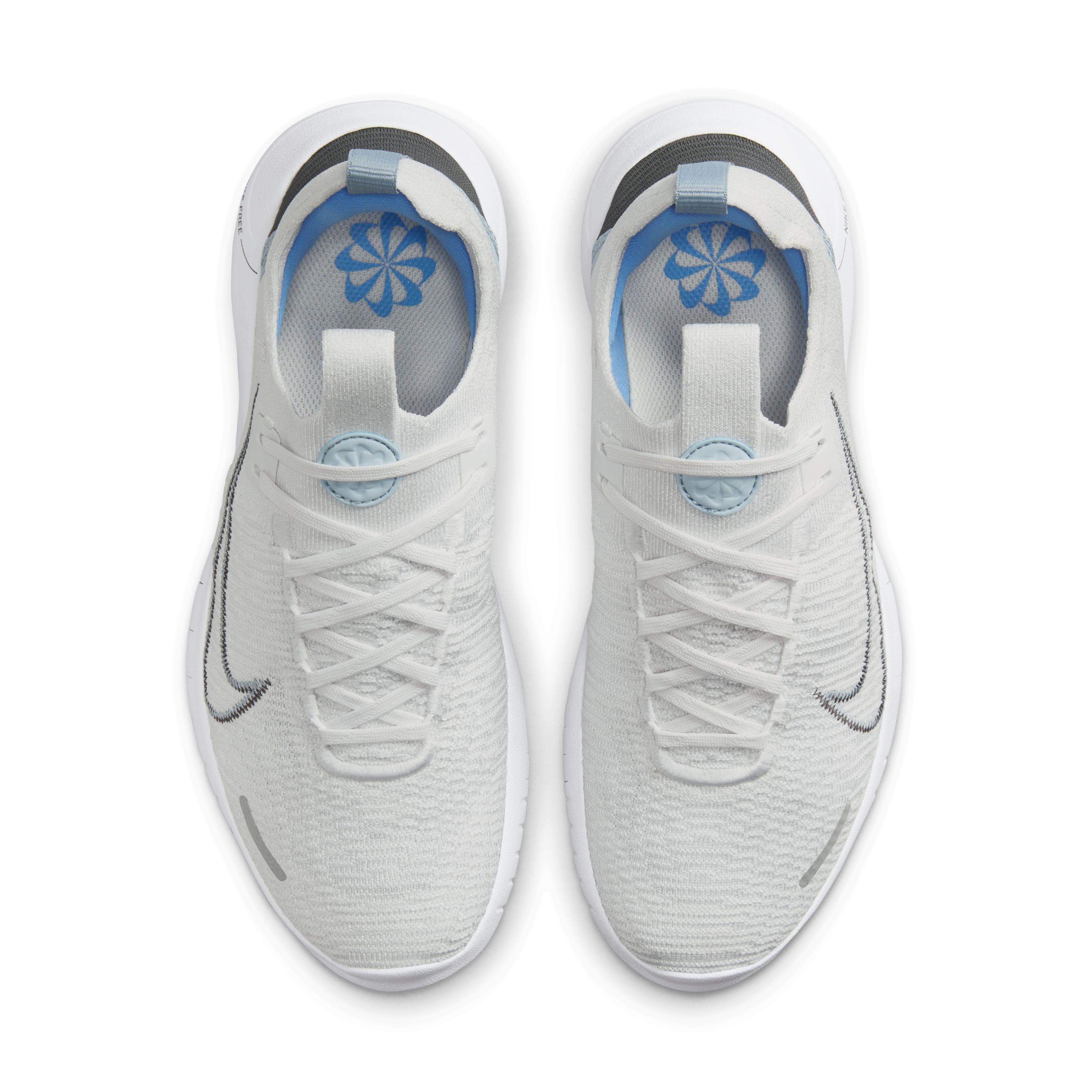 Nike Free RN NN "Platinum Tint/Light Armory Blue/White/Iron Grey" Women's Running Shoe - PLATINUM/LT BLUE/WHITE/GREY Thumbnail View 4