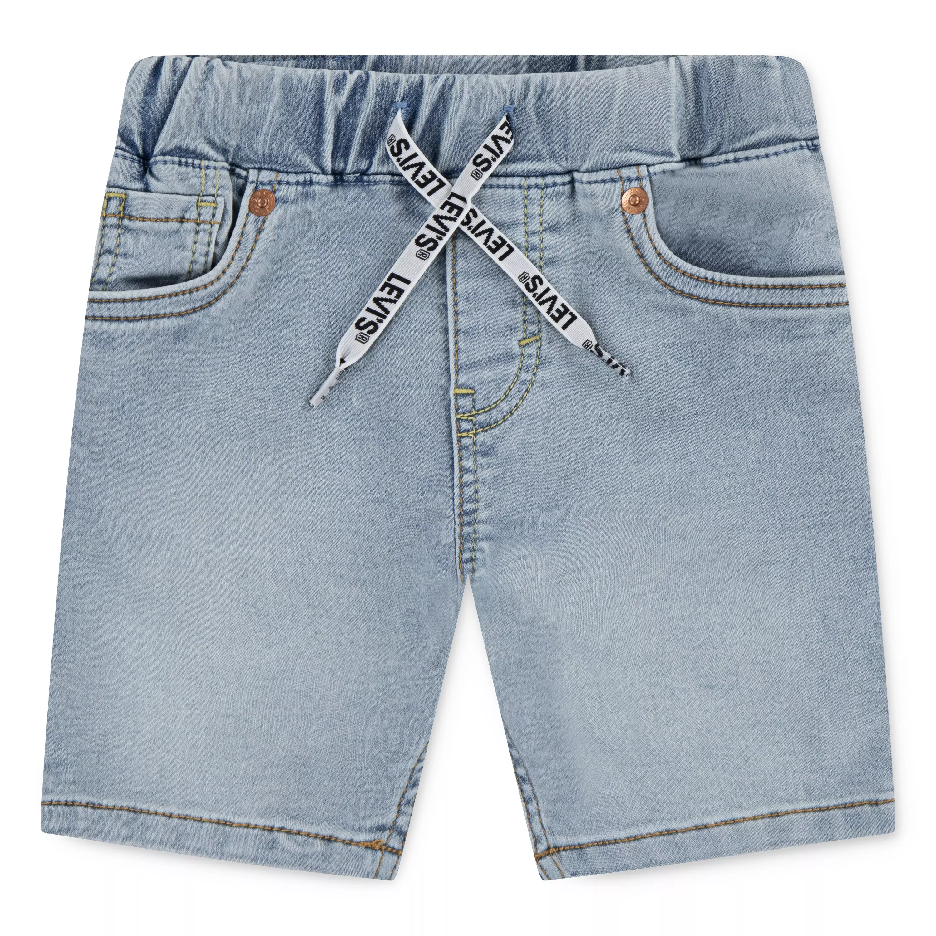 Levi's Toddler Boys' Skinny Fit Dobby Shorts -Lt Blue - LT BLUE