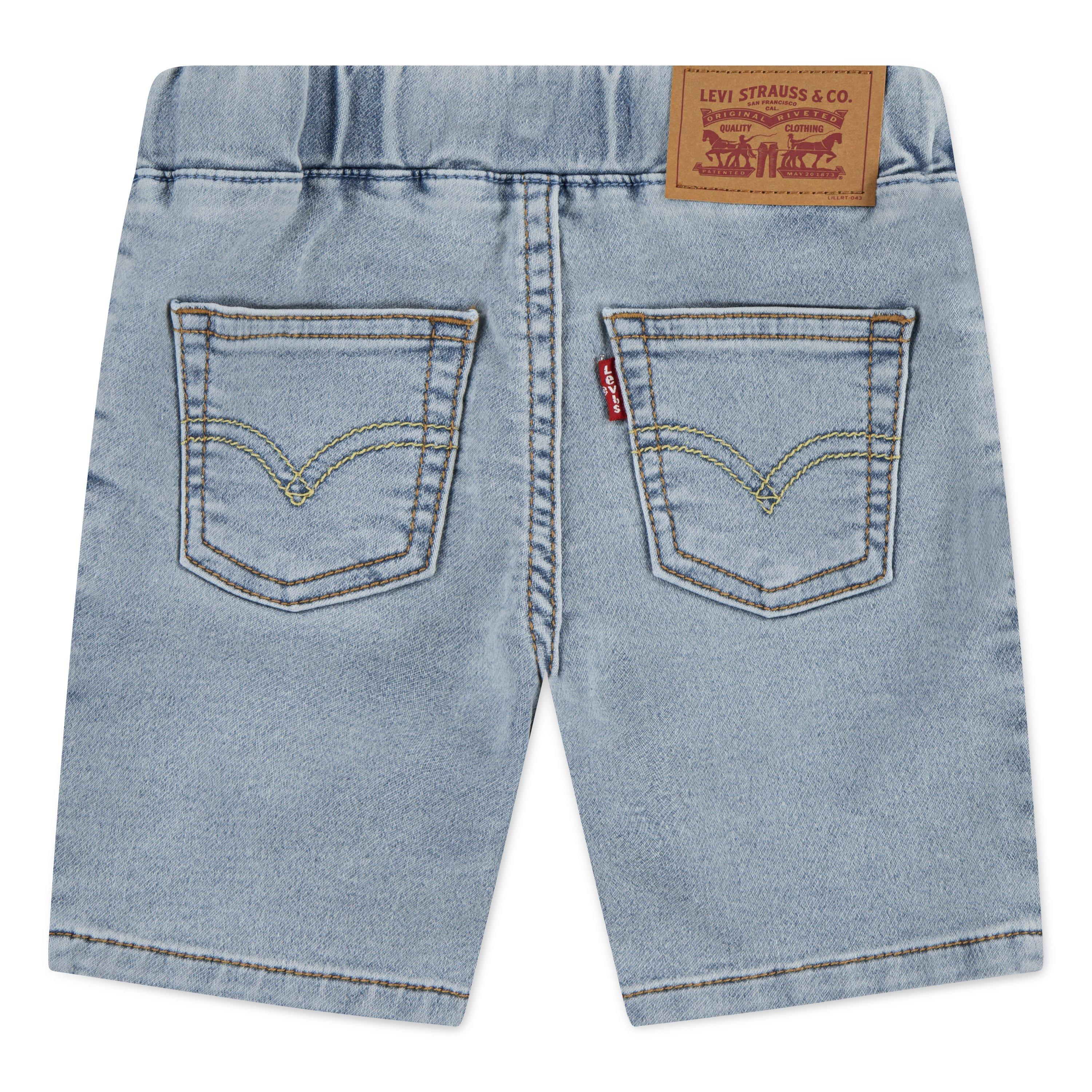 Levi's Toddler Boys' Skinny Fit Dobby Shorts - Lt Blue - LT BLUE Thumbnail View 2