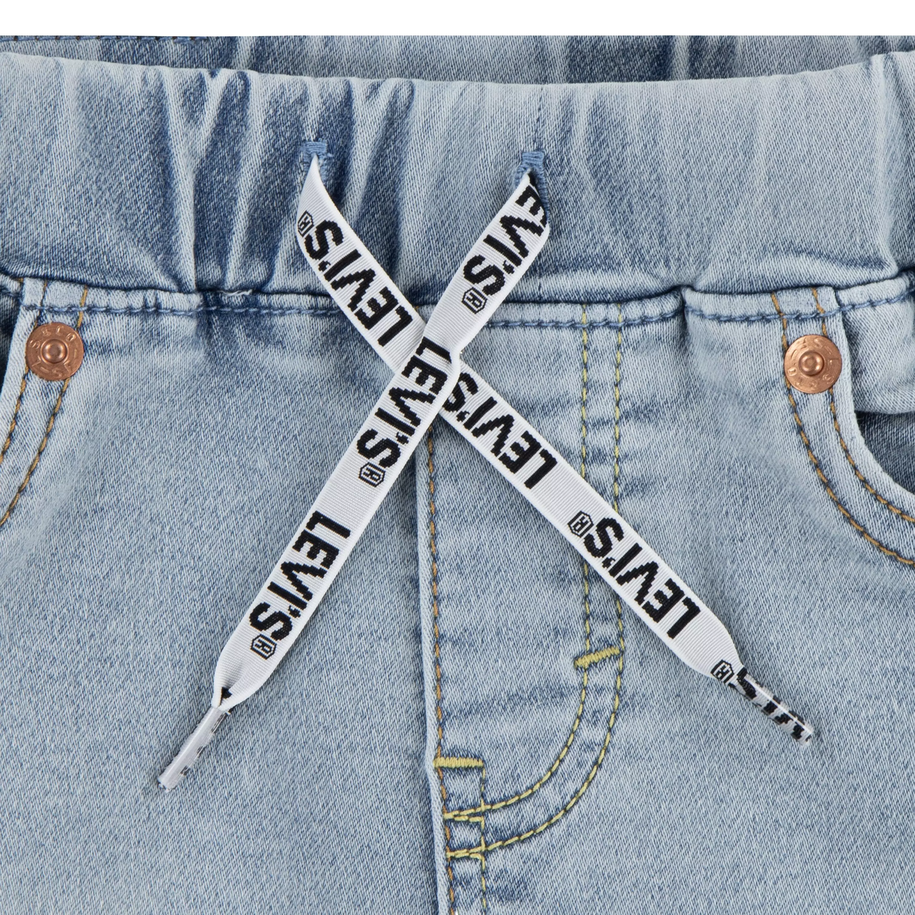 Levi's Toddler Boys' Skinny Fit Dobby Shorts - Lt Blue - LT BLUE