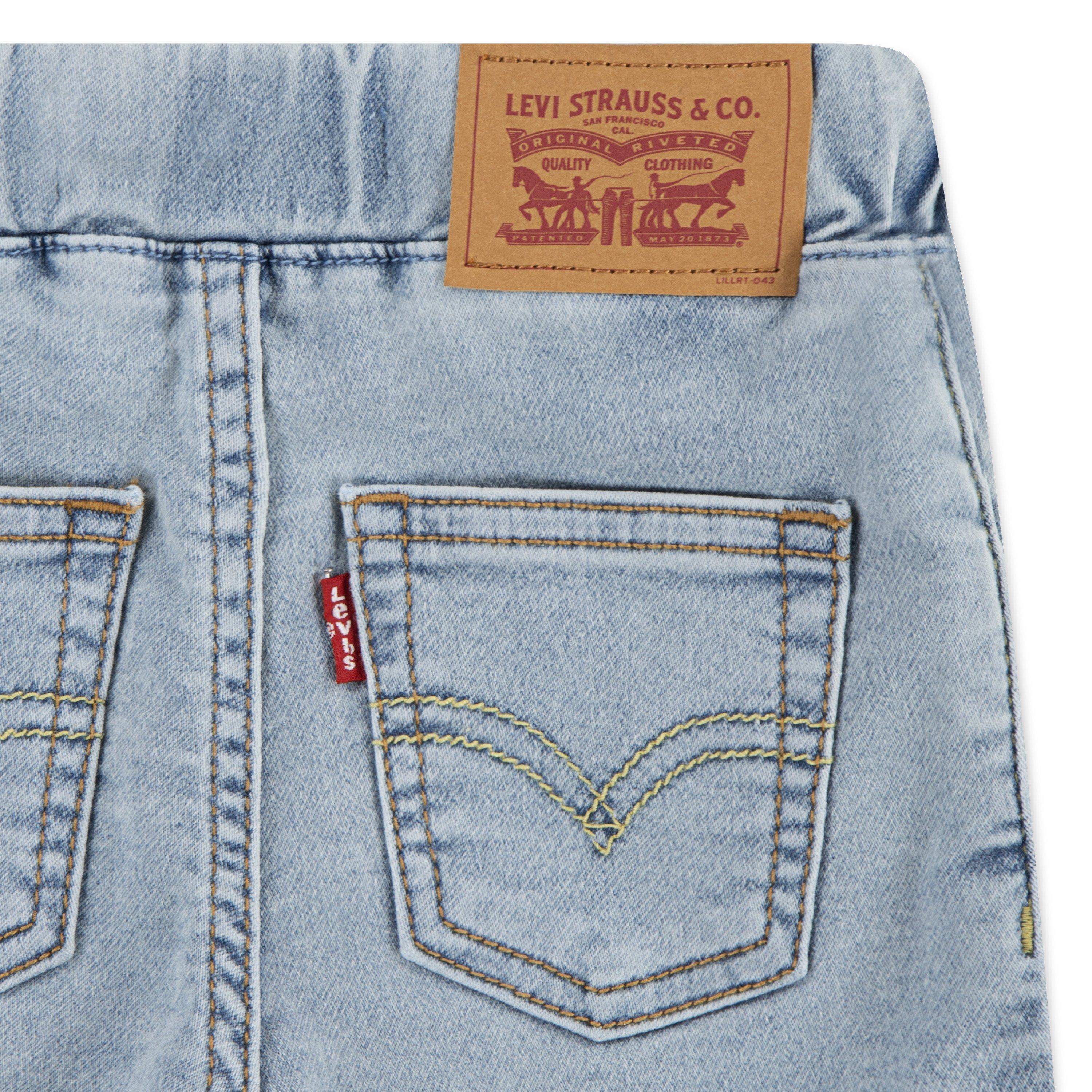 Levi's Skinny Fit Dobby Toddler Boys' Lt Blue Shorts