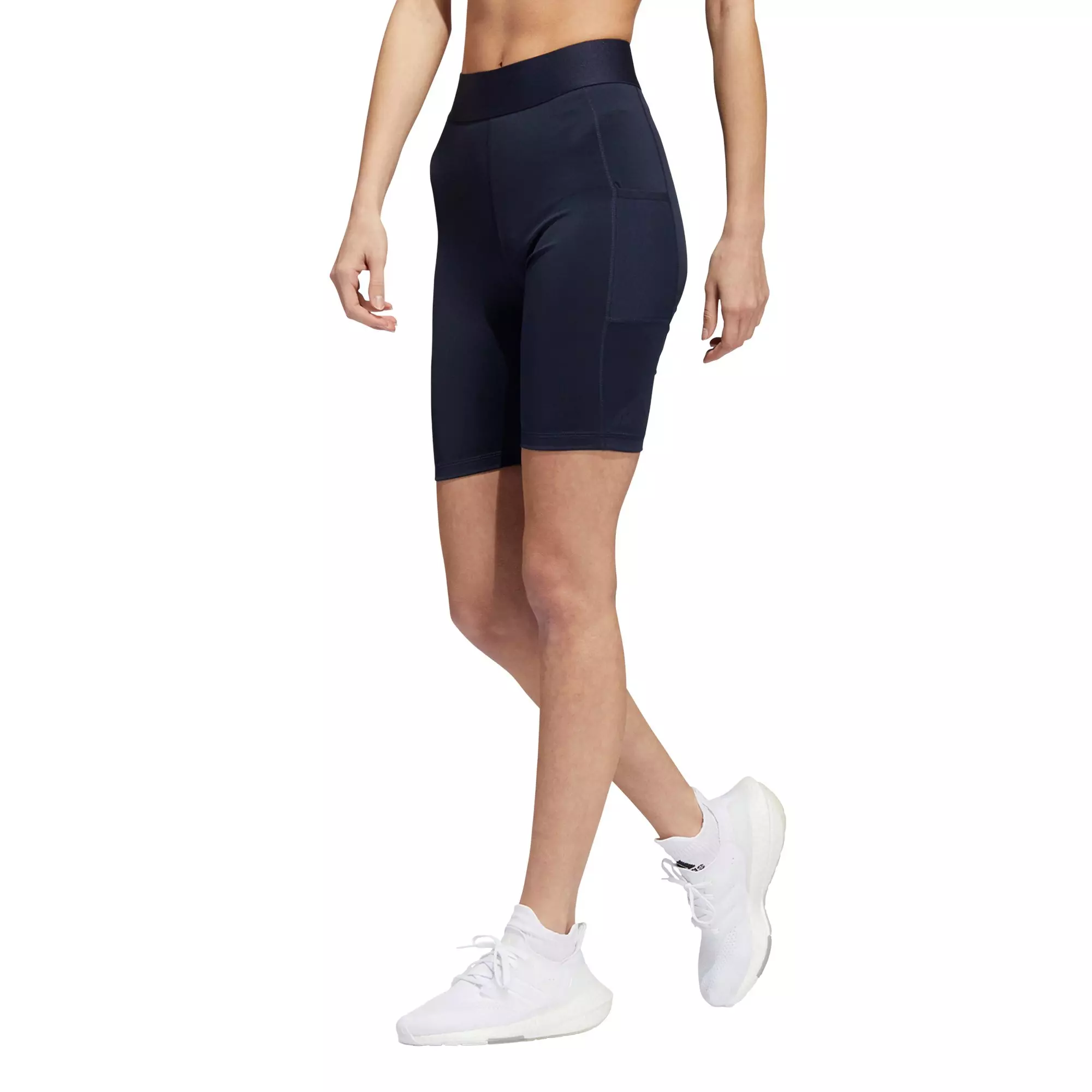 Adidas Women's Techfit Running Training 3 Short Leggings Shorts Small Navy