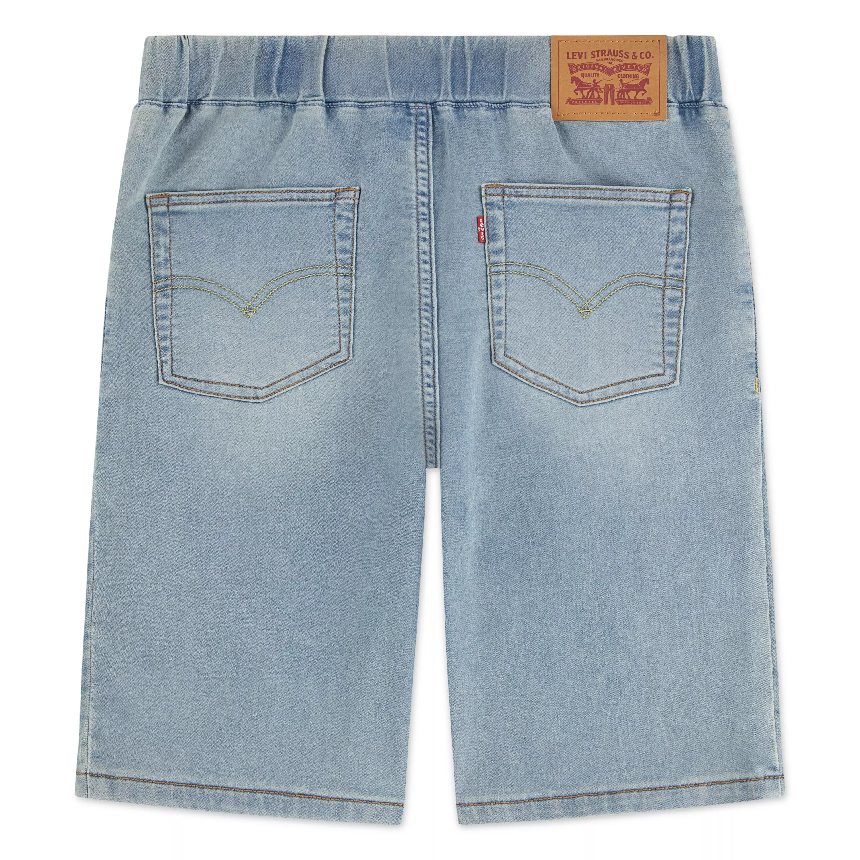 Levi's Big Boys' Skinny Dobby Lt Blue Shorts - LT BLUE