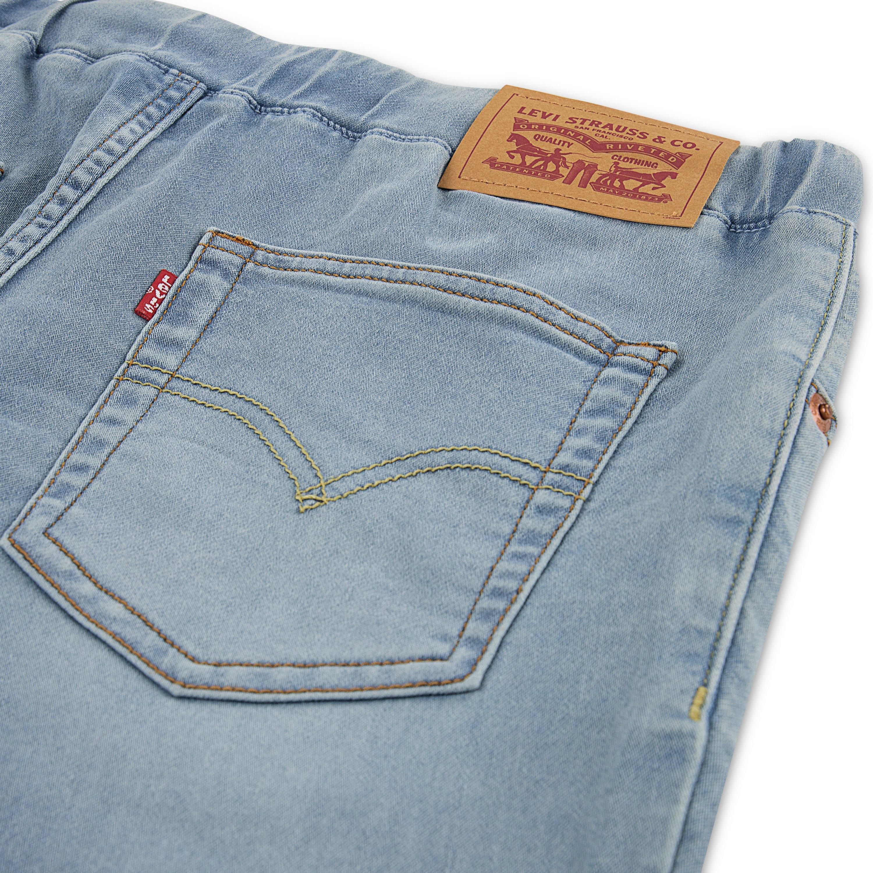 Levi's Big Boys' Skinny Dobby Lt Blue Shorts - LT BLUE Thumbnail View 3