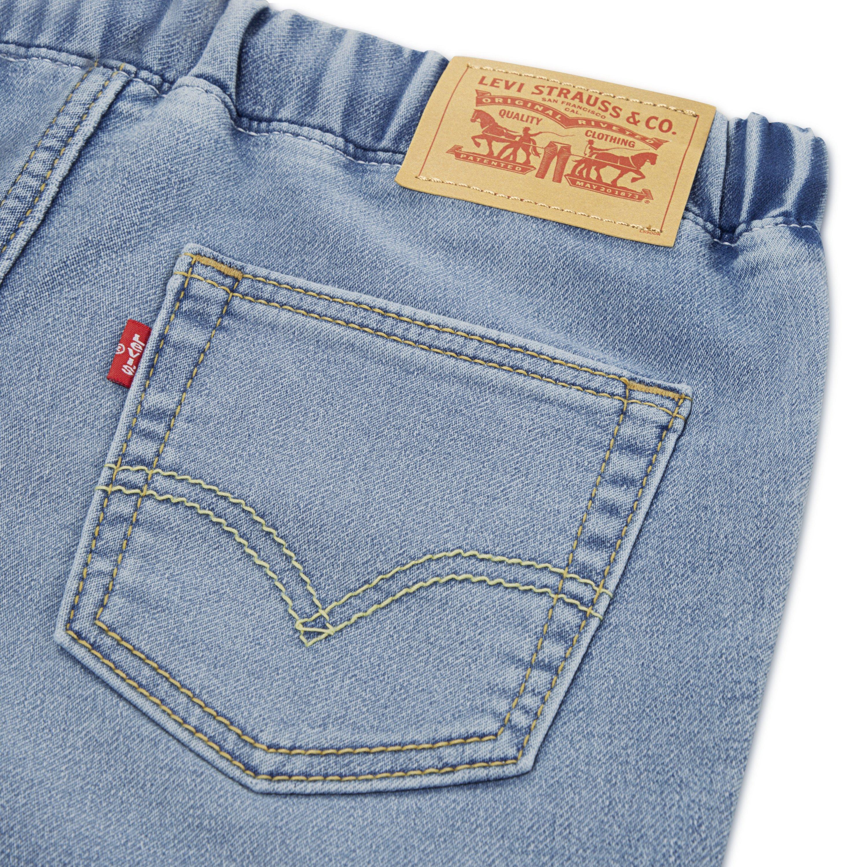 Levi's Skinny Fit Dobby Toddler Boys' Blue Shorts