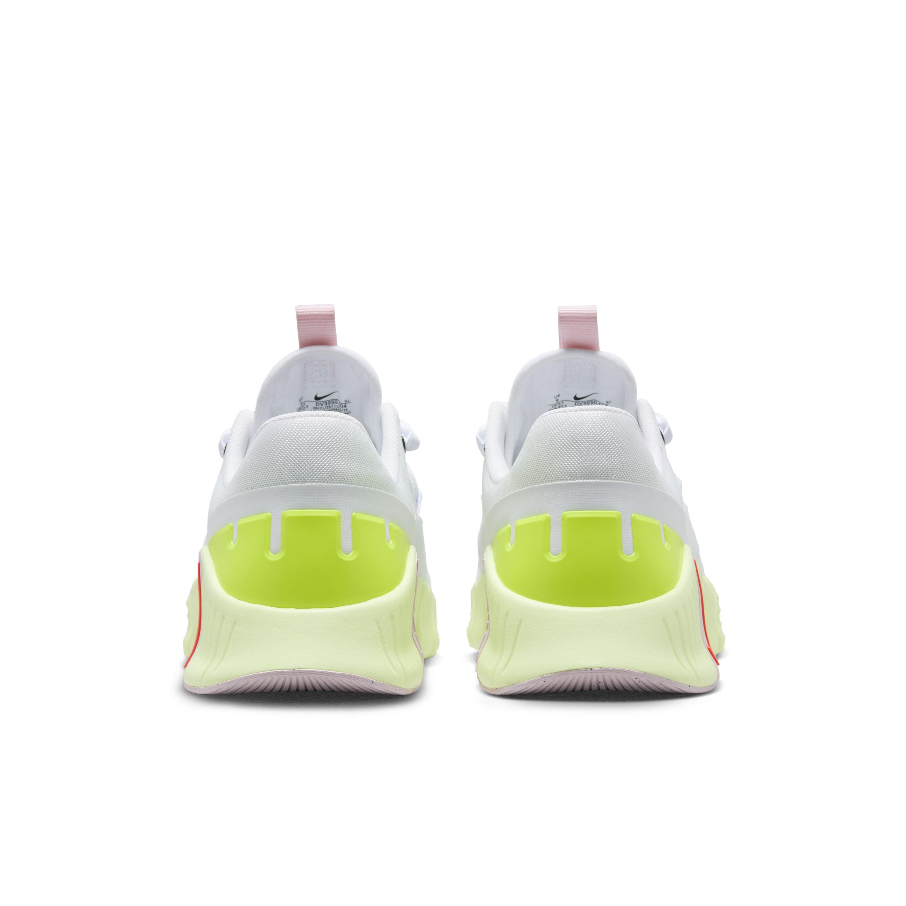 Nike Free Metcon 5 "White/Barely Volt/Pink Foam/Bright Crimson" Women's Training Shoe - WHITE/VOLT/PINK/CRIMSON Thumbnail View 5