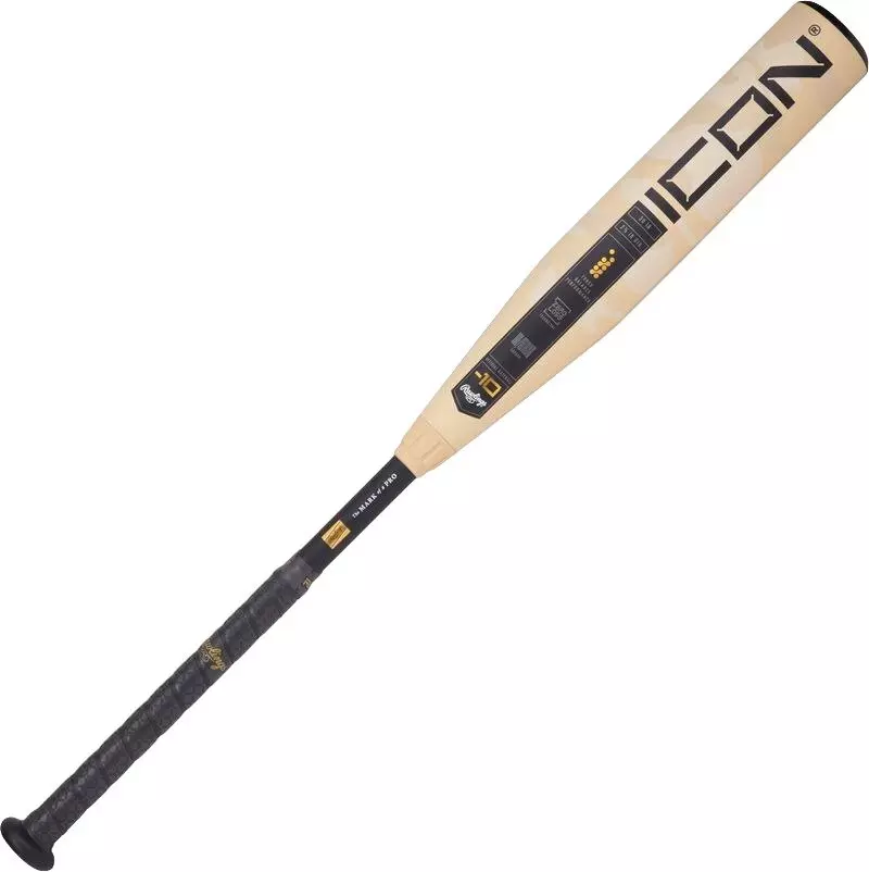 Rawlings Icon USA Youth Baseball Bat (-10) 2025 - TAN
