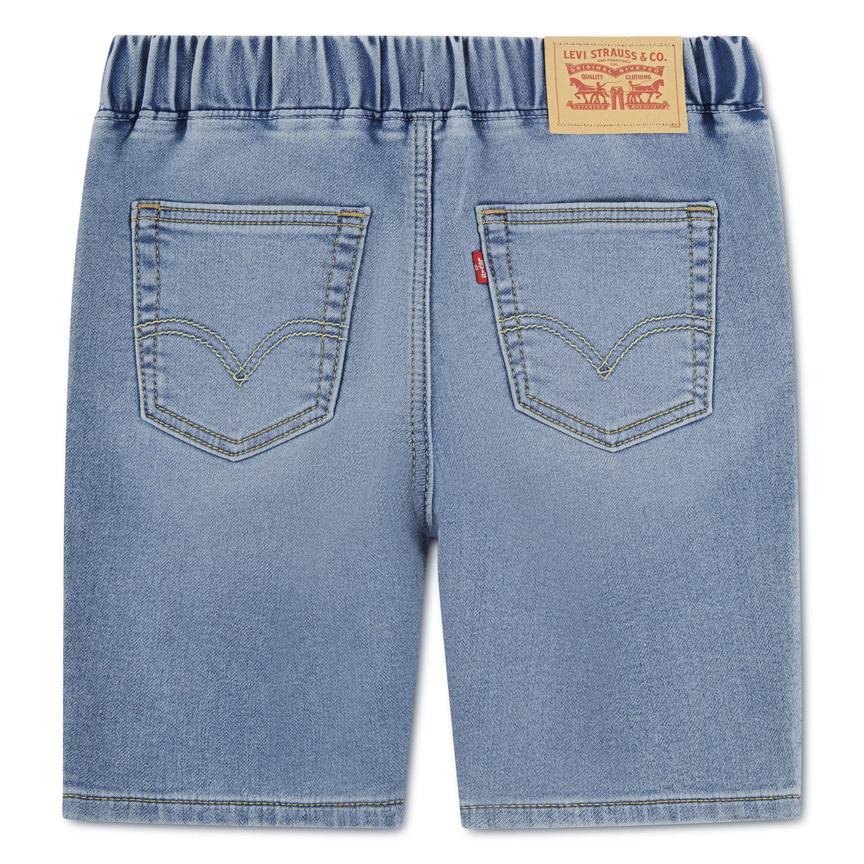 Levi's Skinny Dobby Little Boys' Blue Shorts - BLUE