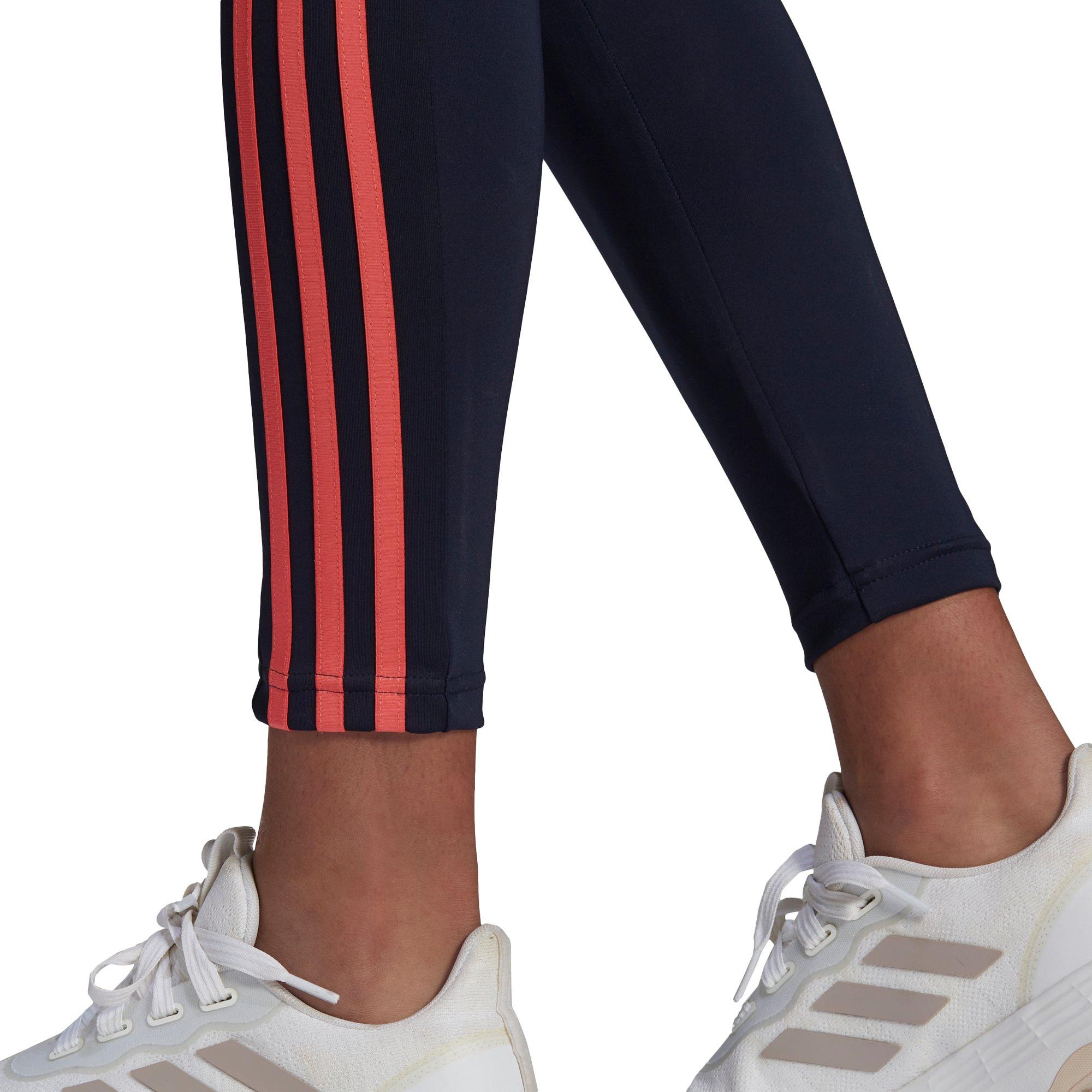 adidas Womens Designed to Move High-Rise 3-Stripes 7/8 Sport