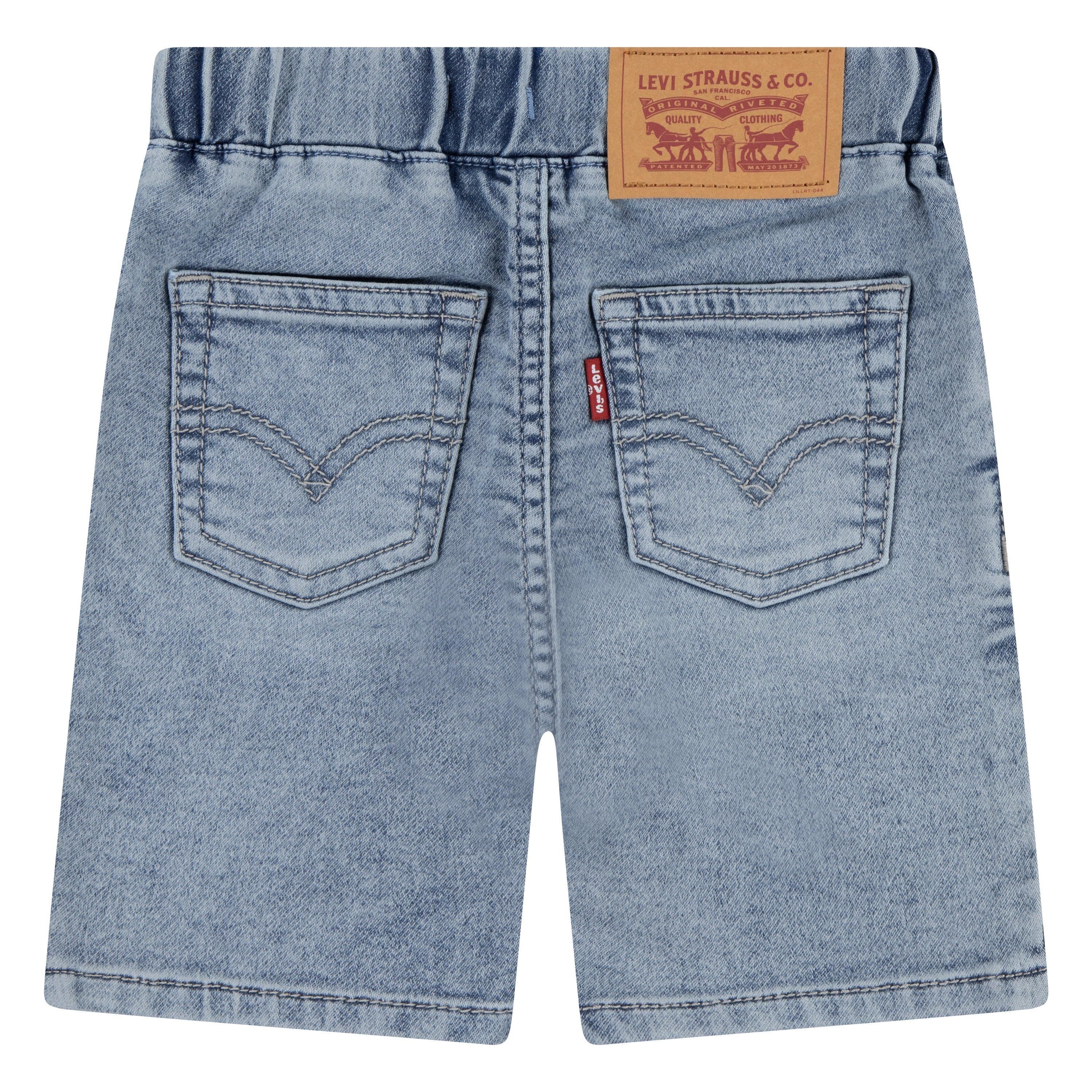 Levi's Skinny Fit Dobby Toddler Boys' Stone Salt Lake Blue Shorts