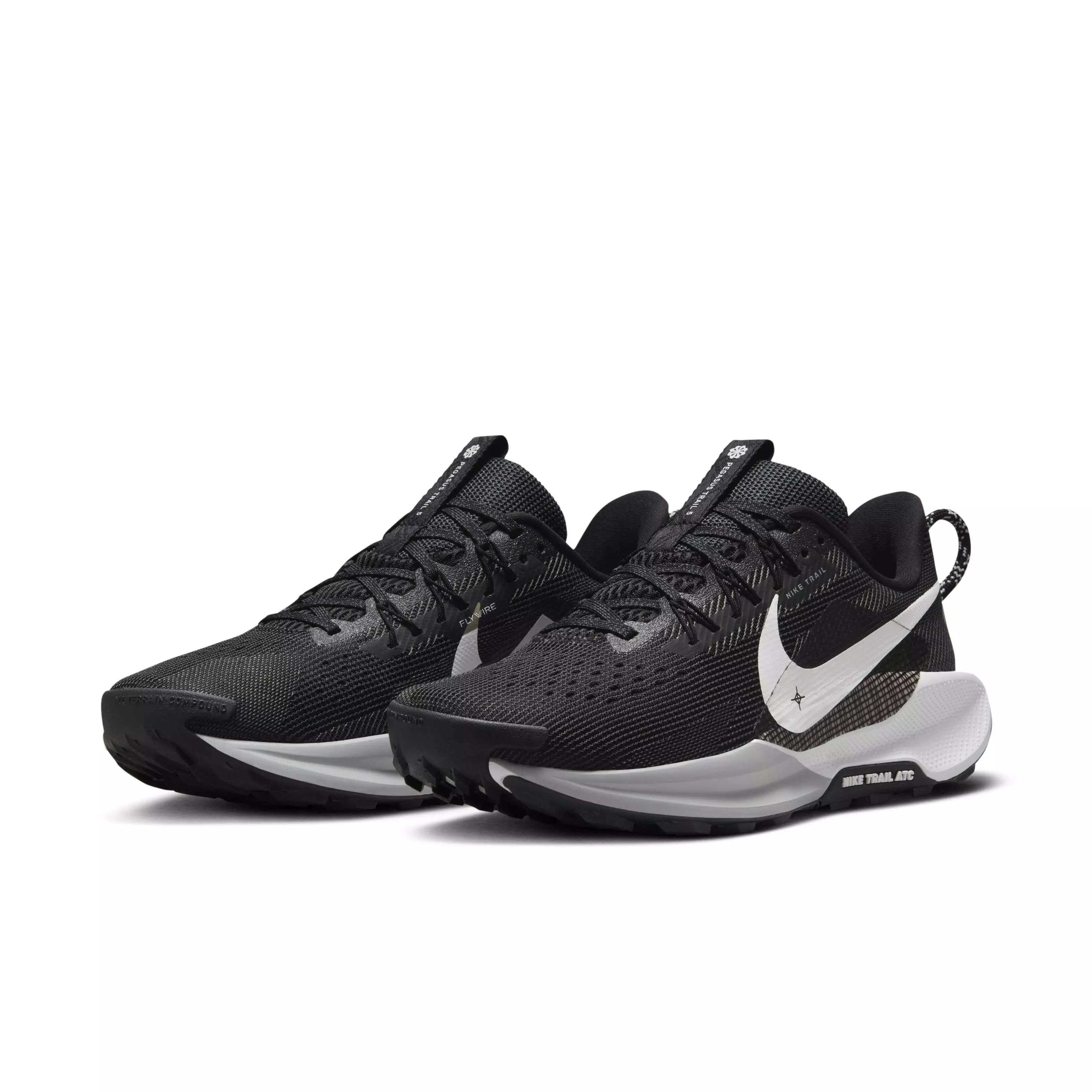 Nike ReactX Pegasus Trail 5 "Black/Anthracite/Wolf Grey/White" Women's Trail Running Shoe - BLACK/ANTHRACITE/GREY/WHITE