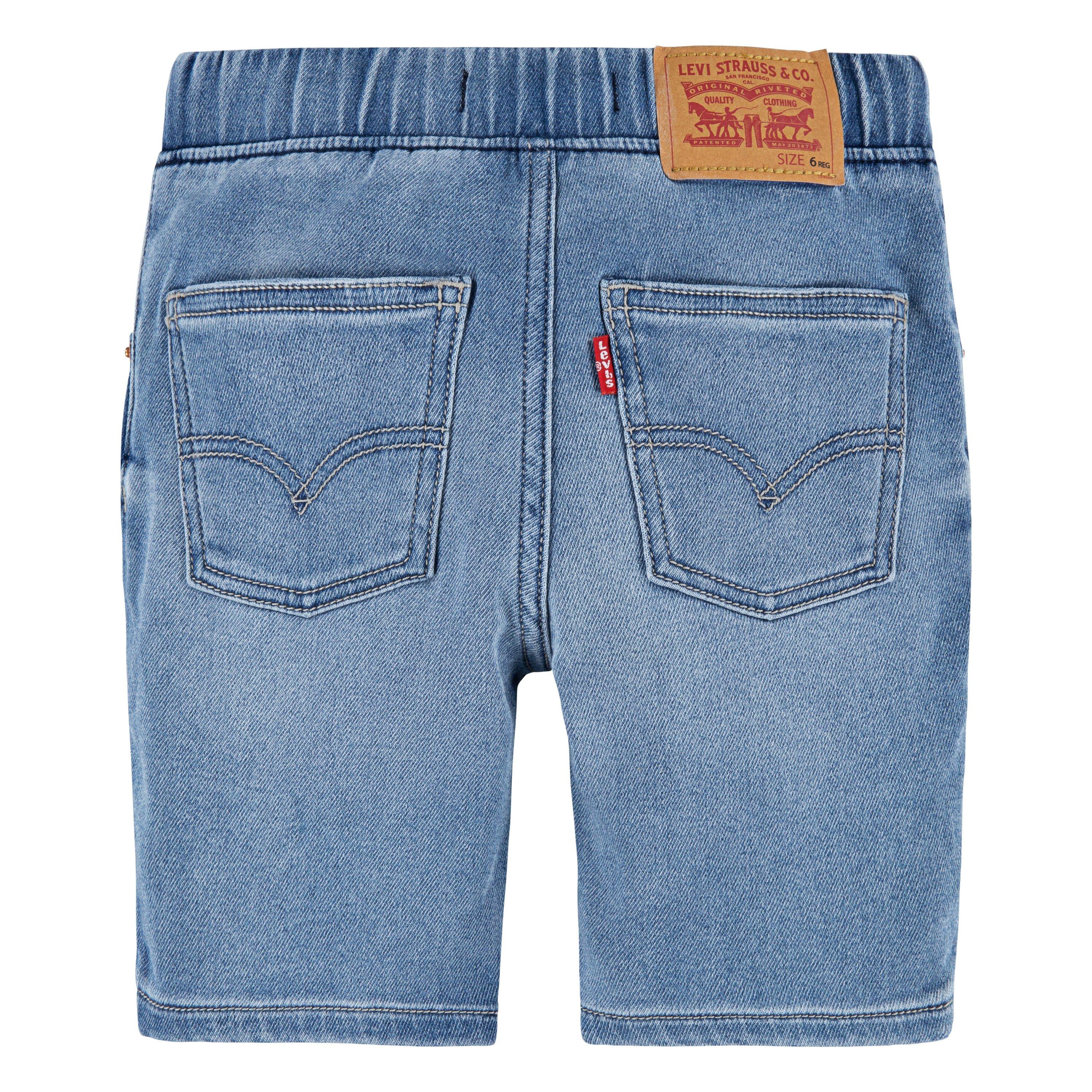 Levi's Little Boys' Skinny Dobby Shorts - Salt Lake Blue - BLUE Thumbnail View 2