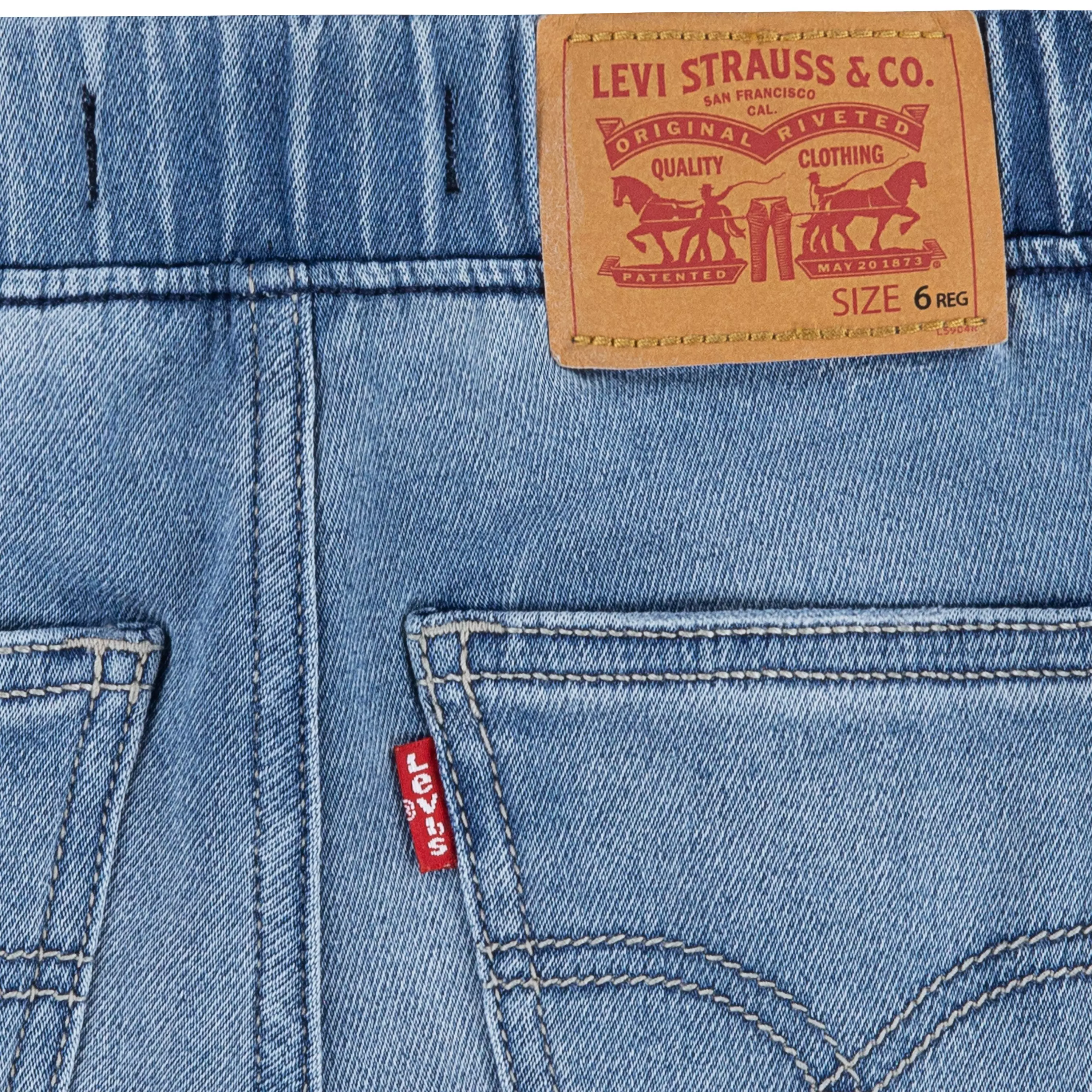 Levi's Little Boys' Skinny Dobby Shorts - Salt Lake Blue - BLUE