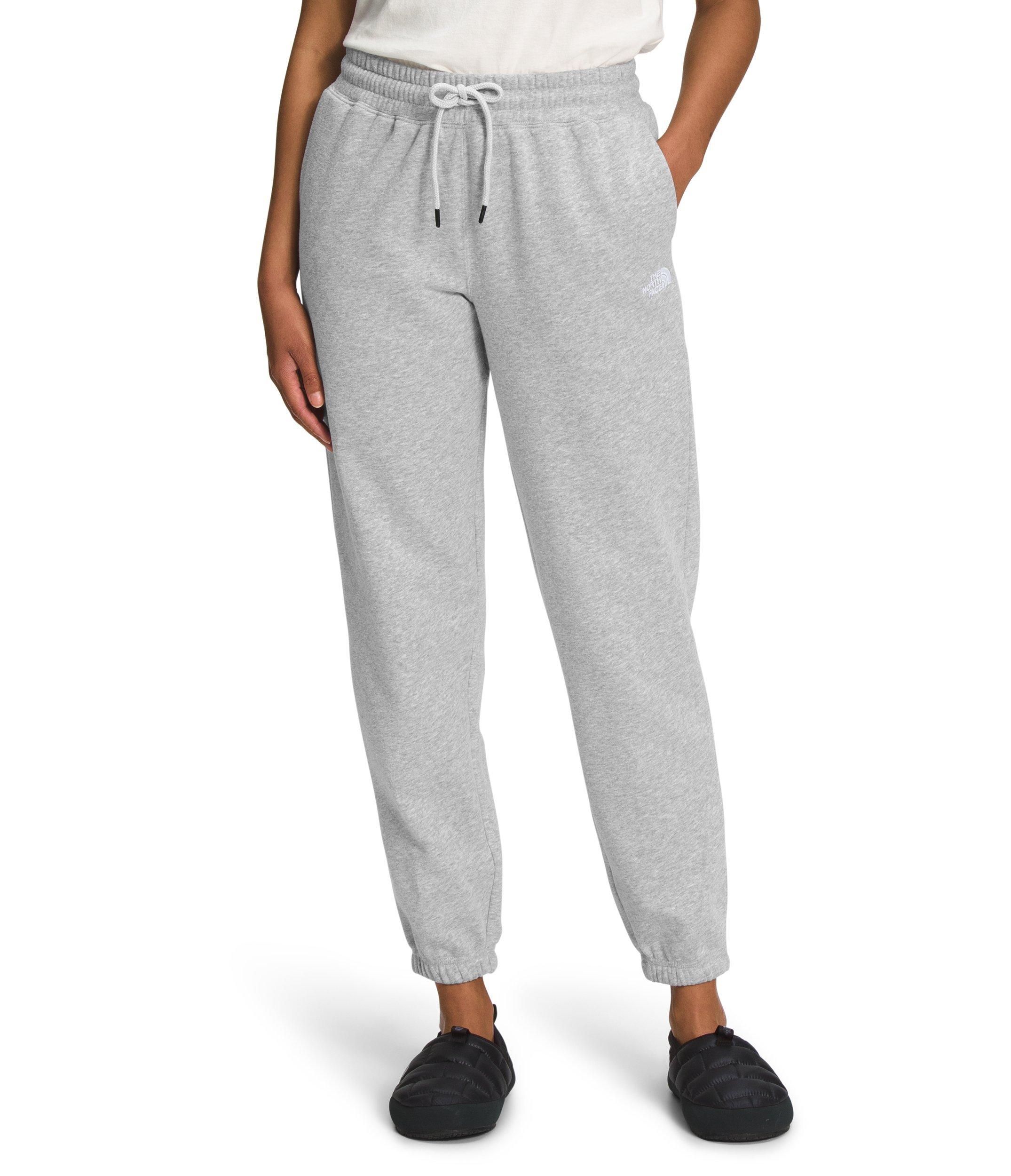 The North Face Women's Half Dome Fleece Sweatpants - GREY/WHITE Thumbnail View 1