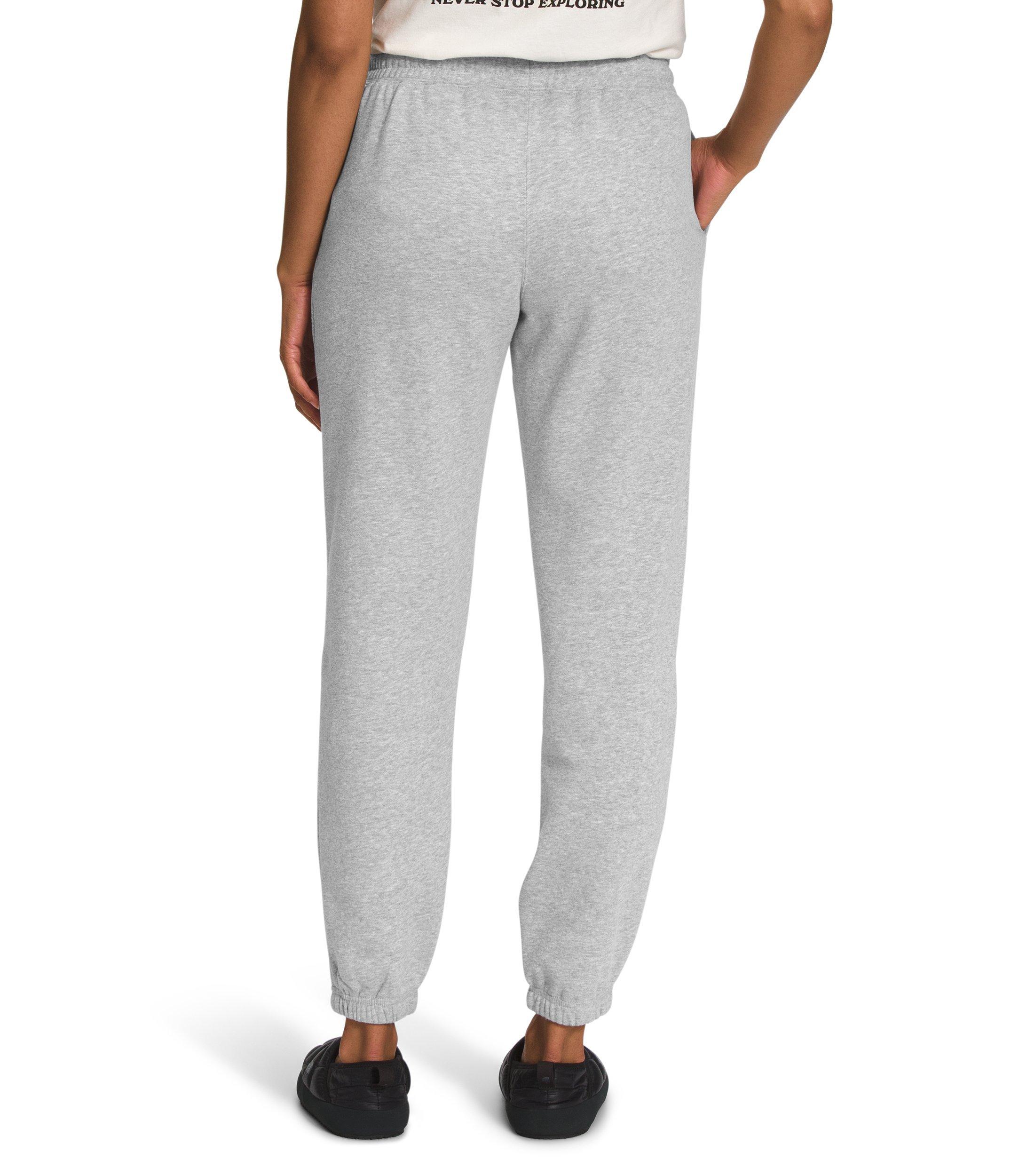 The North Face Women's Half Dome Fleece Sweatpants - GREY/WHITE Thumbnail View 2