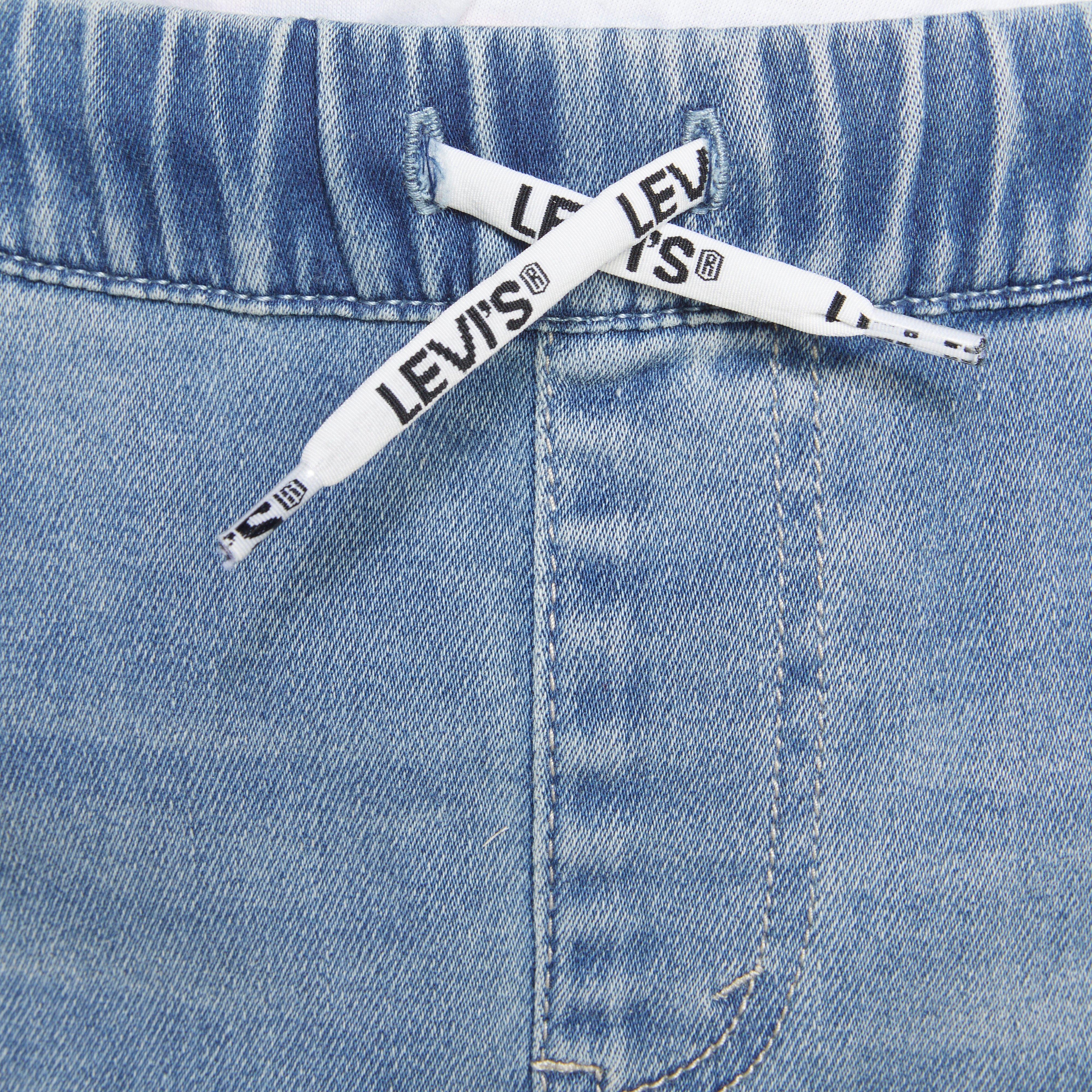 Levi's Skinny Dobby Big Boys' Lt Blue Denim Shorts - LT BLUE Thumbnail View 4